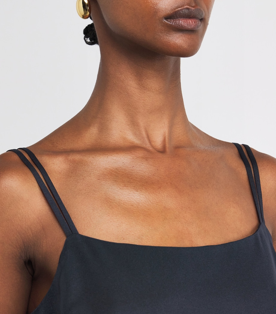Stretch-Silk Cami Top BLACK Image 6
