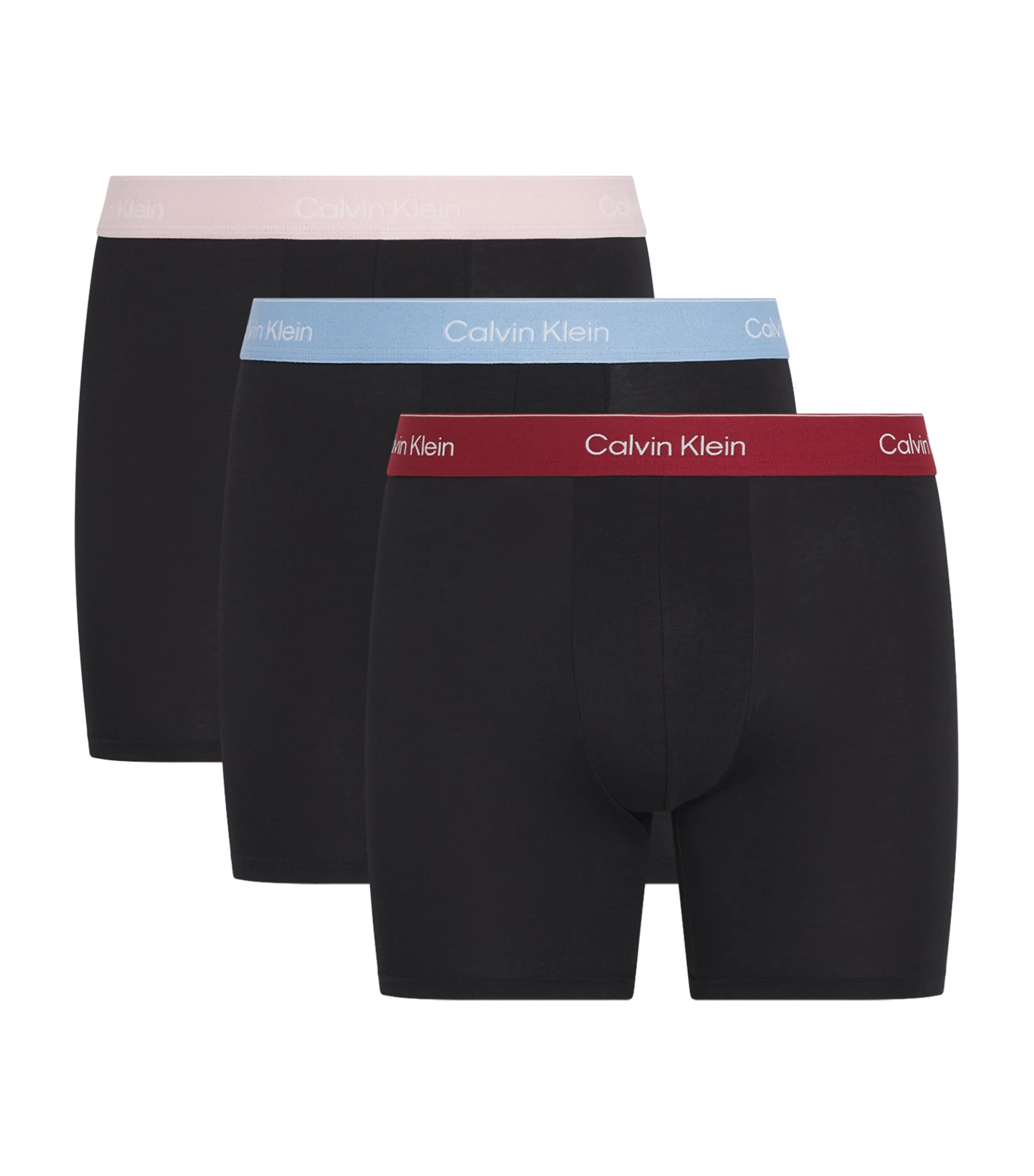Calvin Klein Stretch-cotton Boxer Briefs In Black