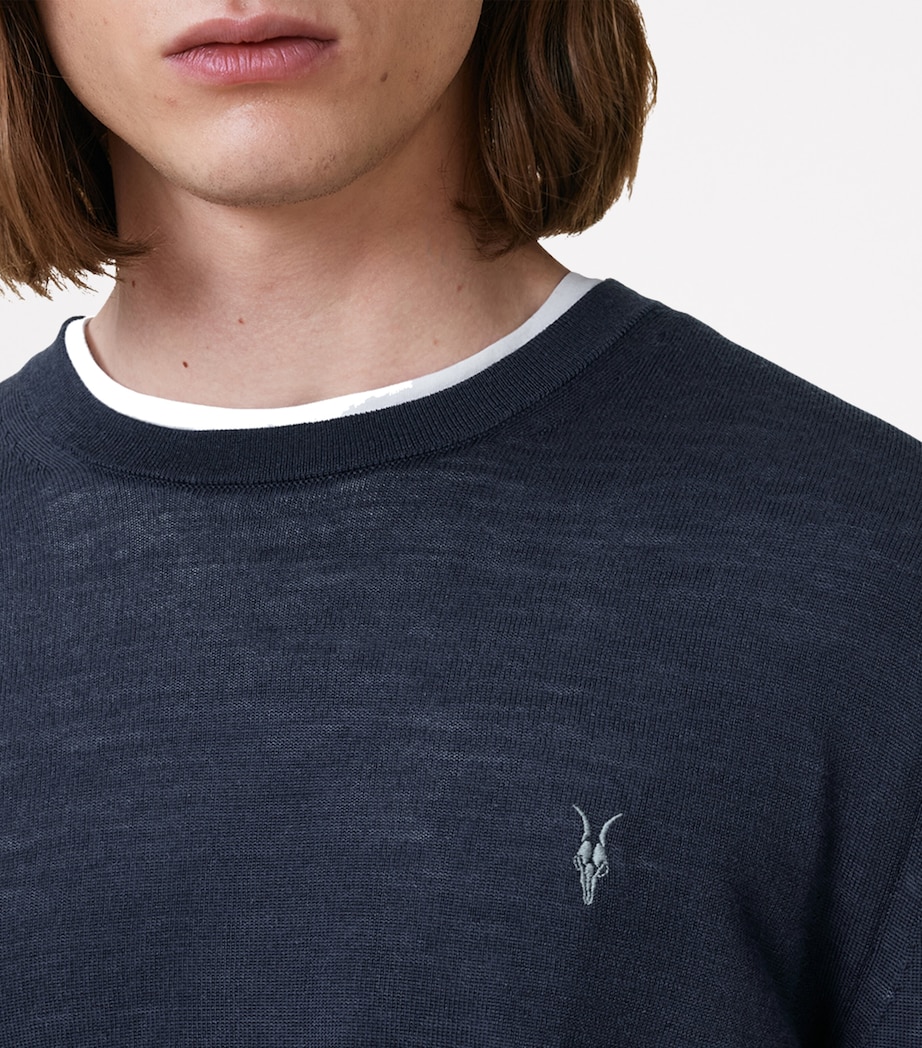 Wool Mode Sweater NAVY BLUE Image 6