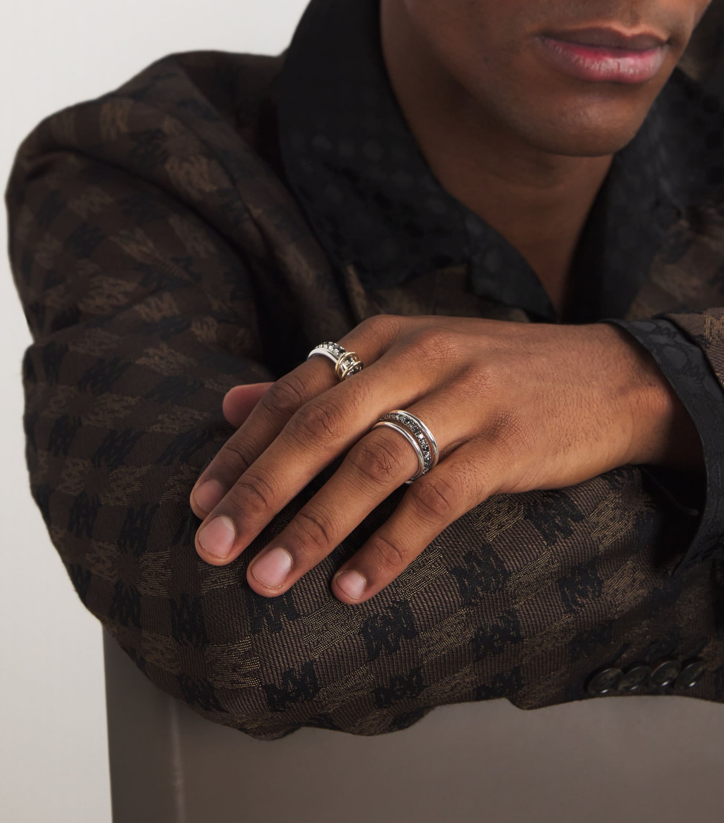 Sterling Silver and Diamond Ring STERLING SILVER Image 5