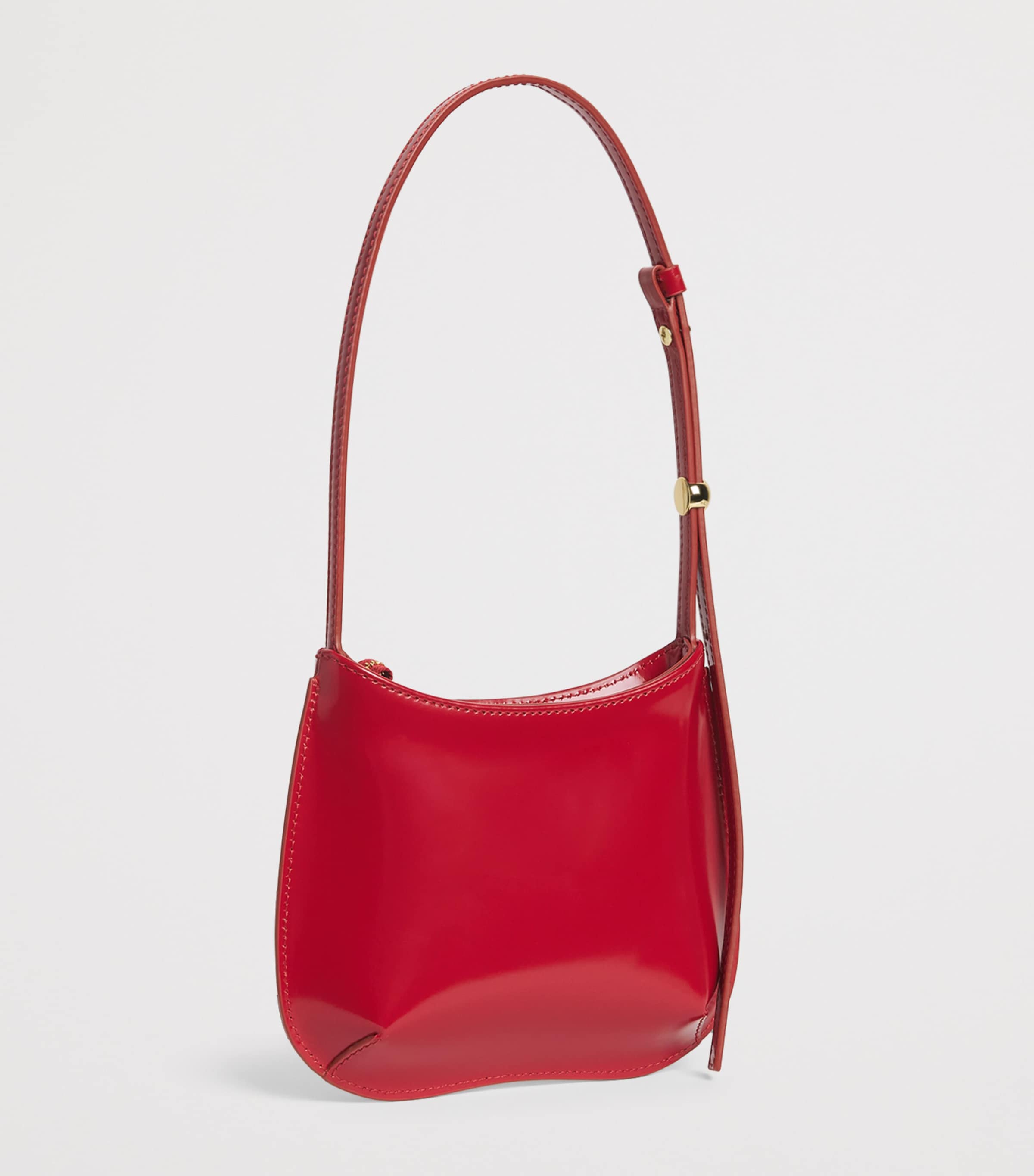 Jacquemus Leather Le Petit Bisous Shoulder Bag Red Image 3