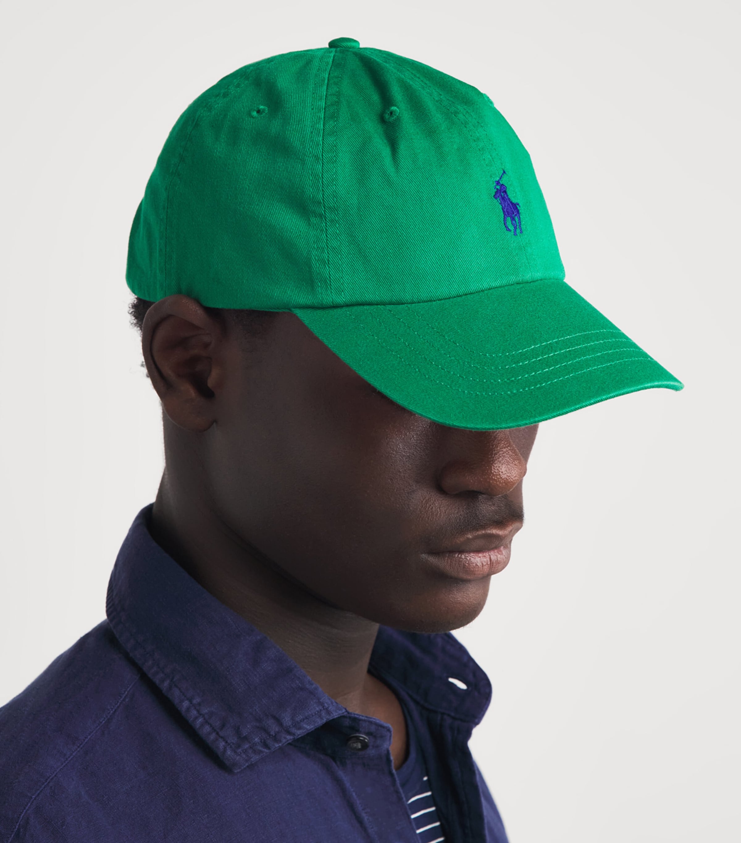 Polo Ralph Lauren Cotton Polo Pony Baseball Cap Billard Green Image 2