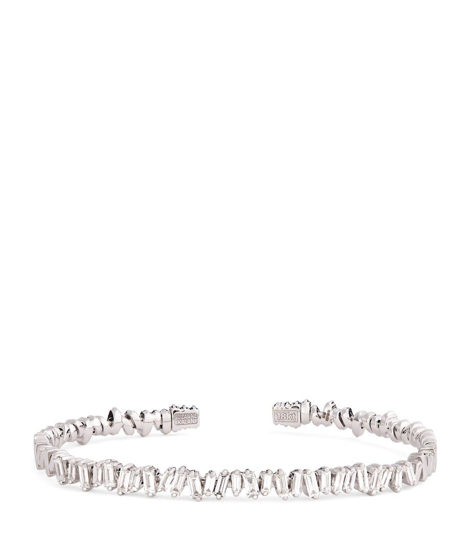 White Gold and Diamond Classic Bangle 18K WG/WD Image 1