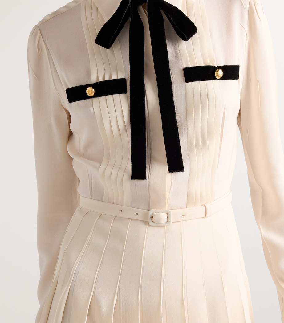 Satin Sablé Maxi Dress F0304 Image 3