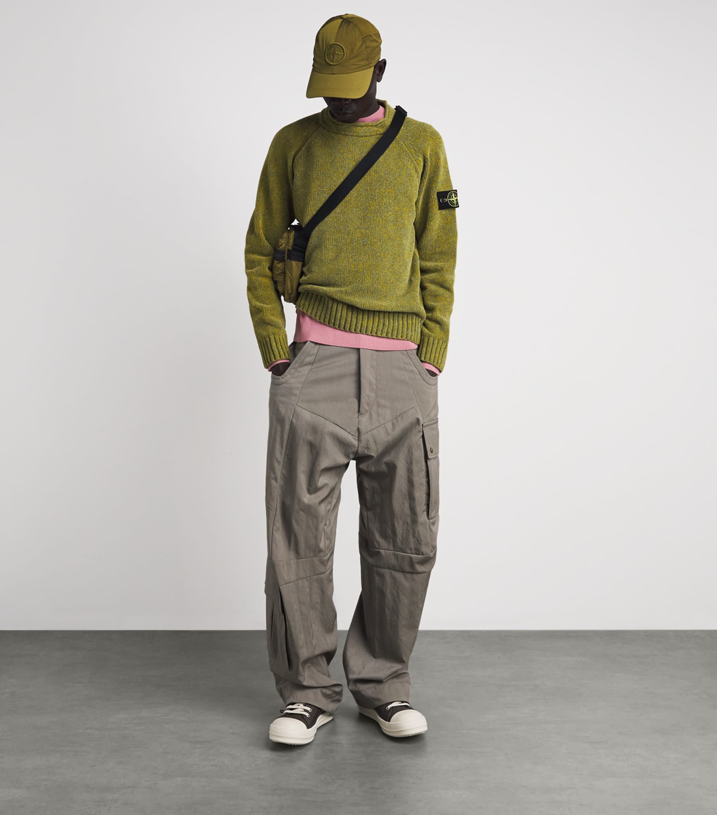 Stone Island Coated-Nylon Logo Cross-Body Bag Image 4