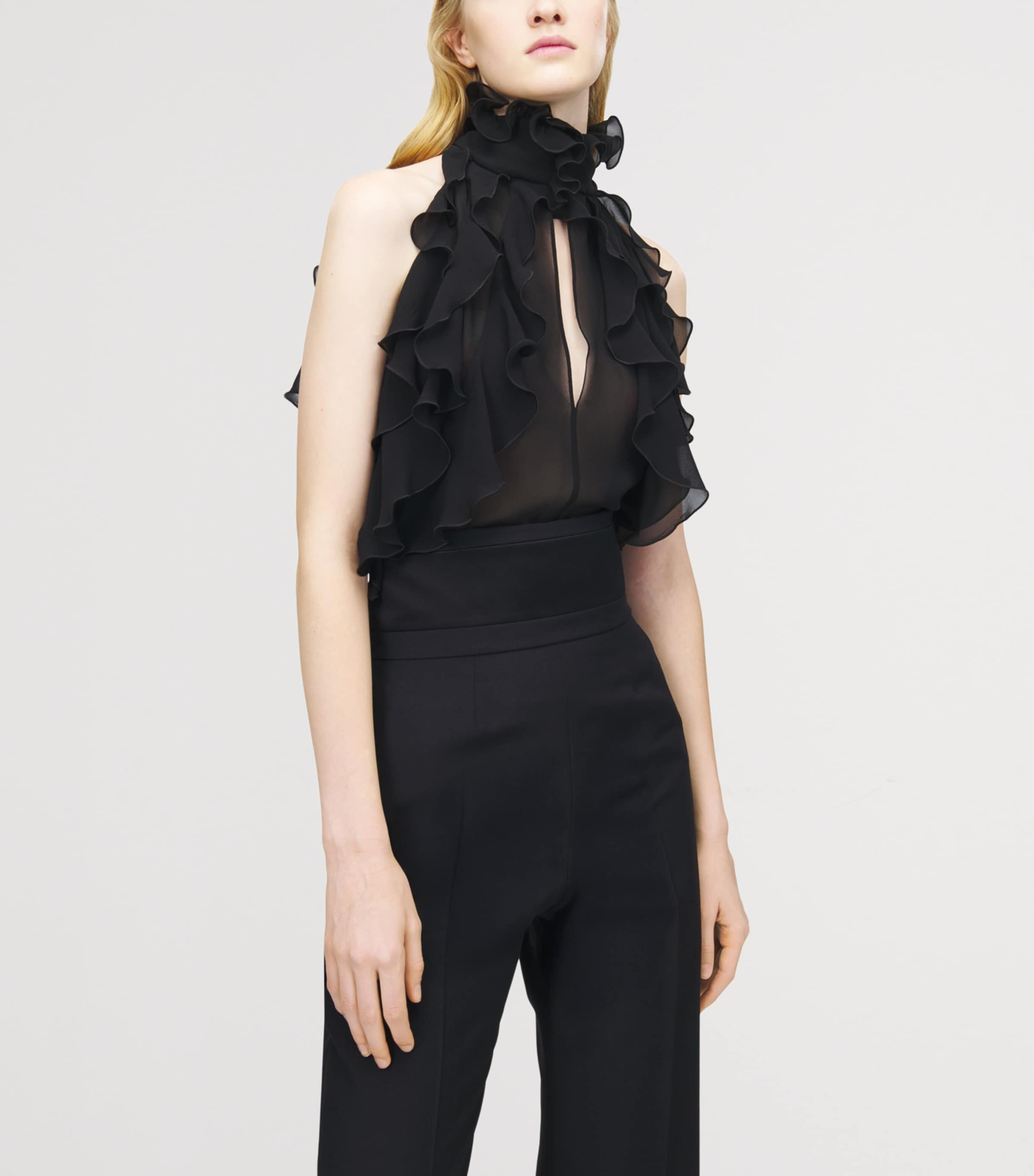 Silk Ruffled Top 1000 Image 5