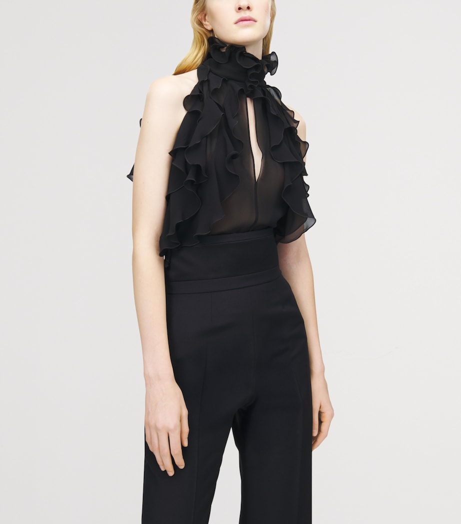 Silk Ruffled Top 1000 Image 5