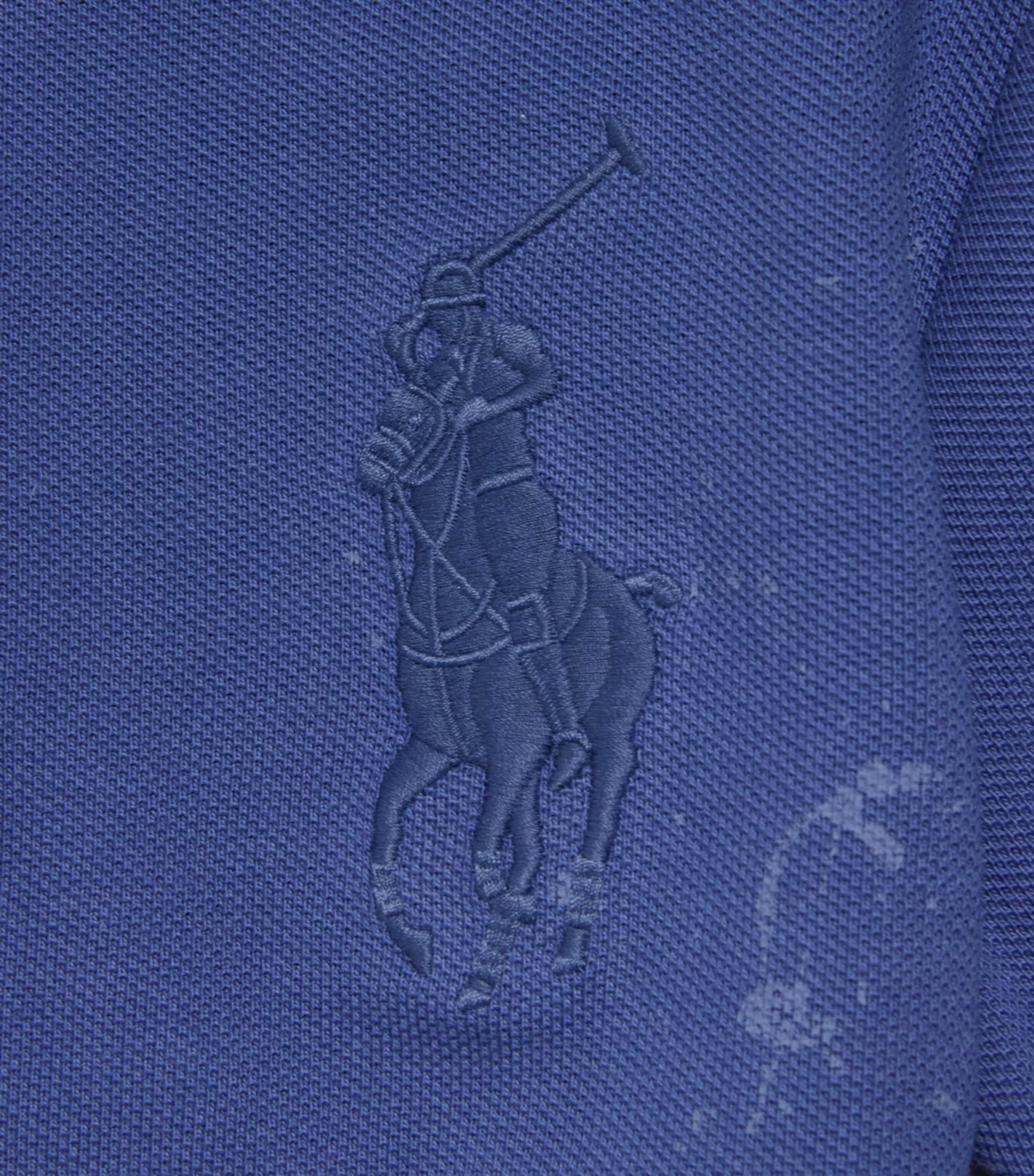 Ralph Lauren Kids Cotton Splatter-Effect Print Polo Shirt (2-7 Years) Old Royal Image 3
