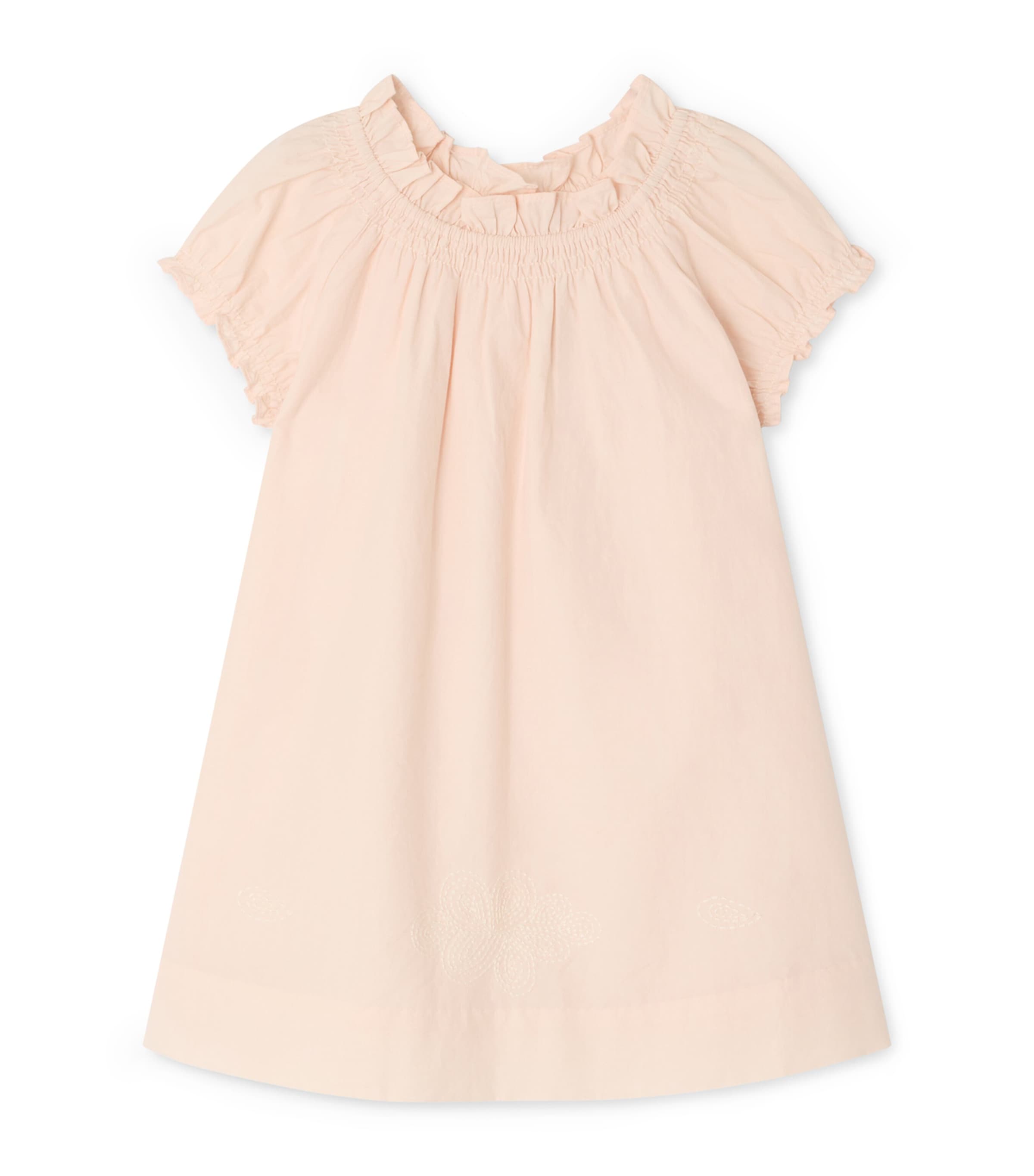 Bonpoint Cotton Sidwell Dress (6-18 Months) Upb Rose Petale Image 1