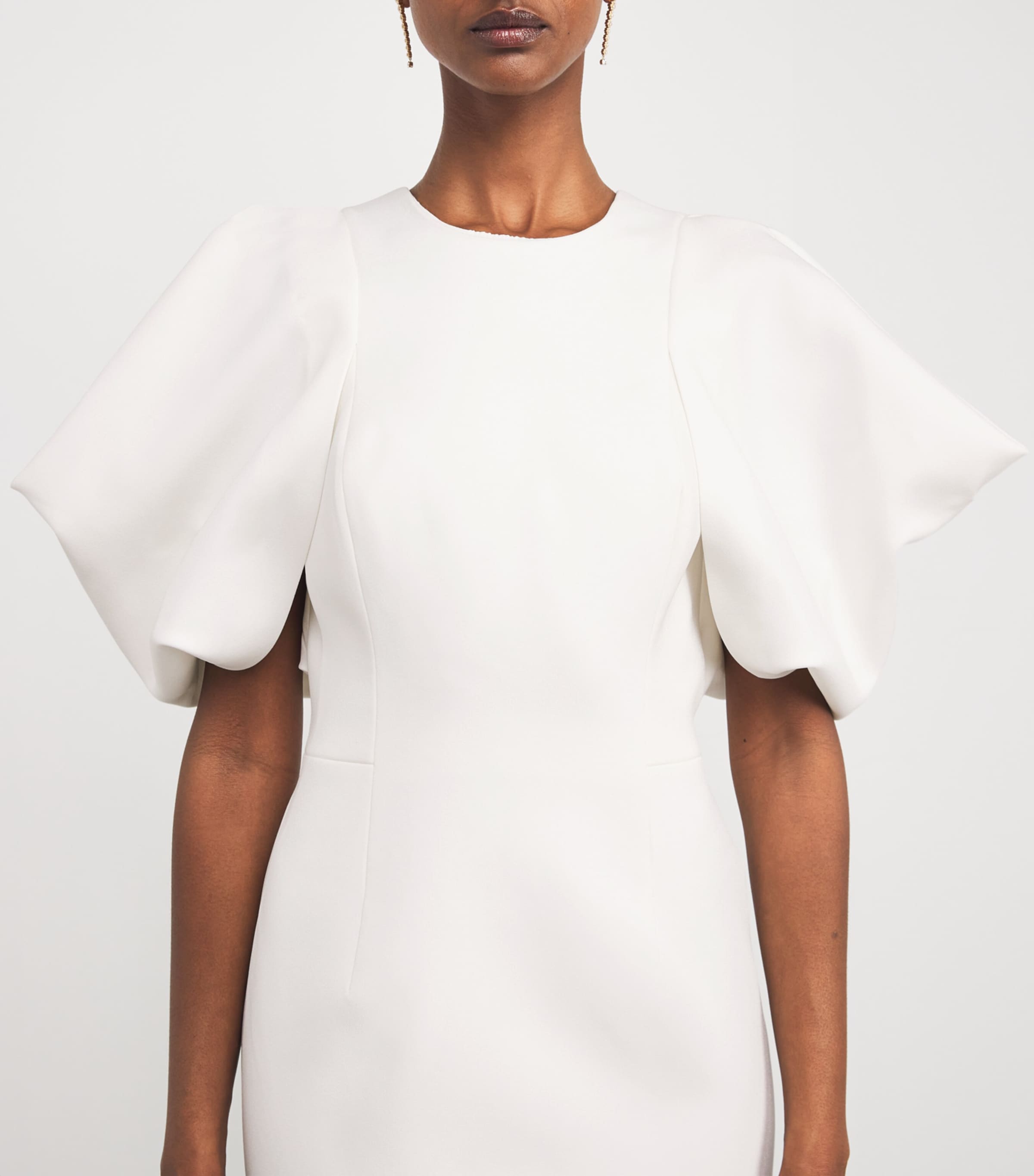 Bow-Tied Calita Midi Dress IVORY Image 6