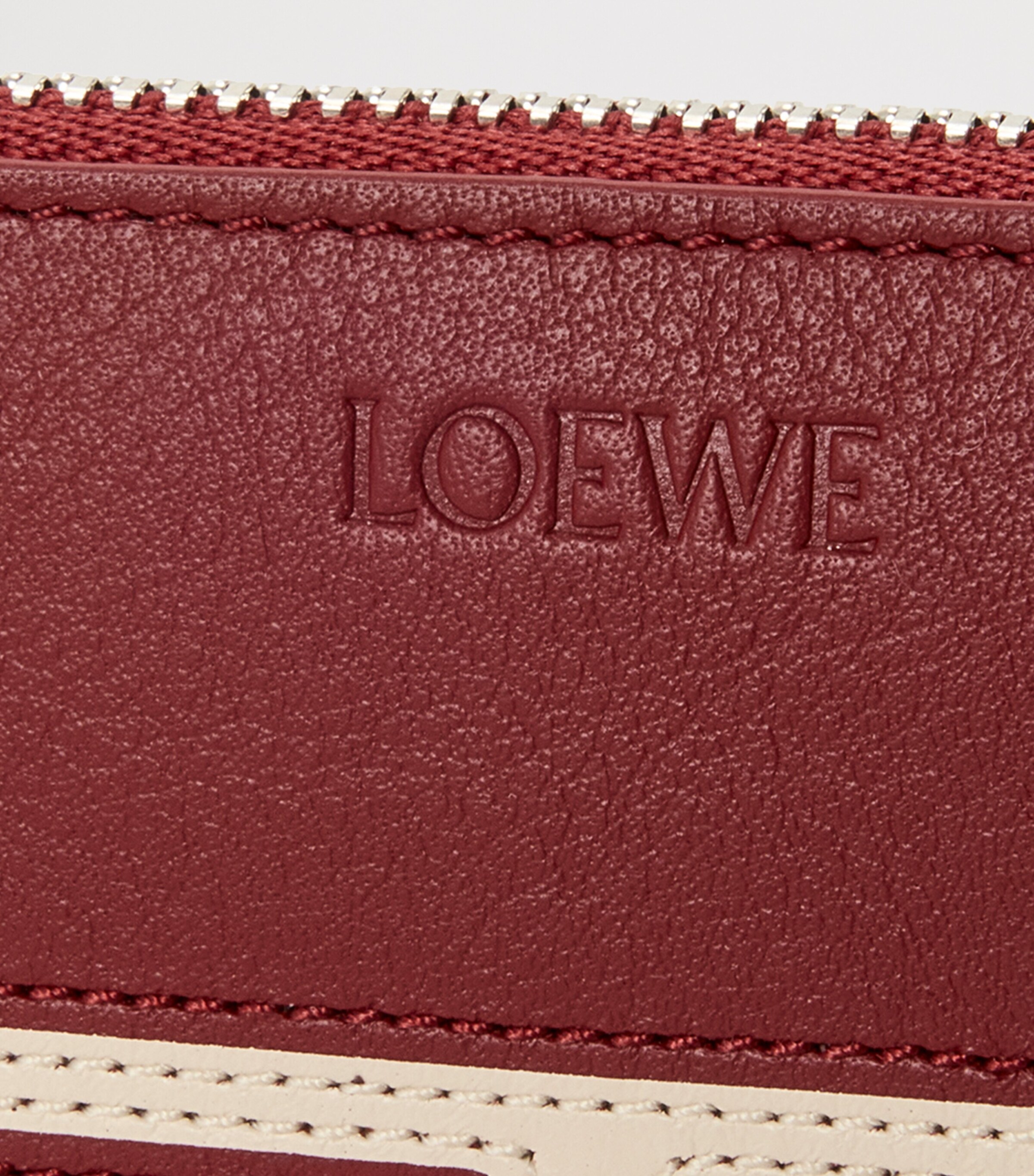 LOEWE Leather Brick Card Holder Burnt Red Image 4