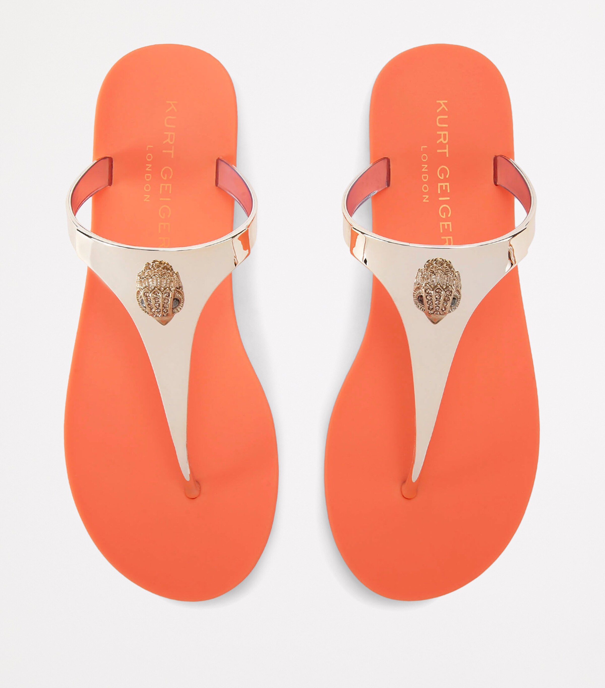 Kurt Geiger London Maddison T-Bar Sandals Bronze Com Image 4