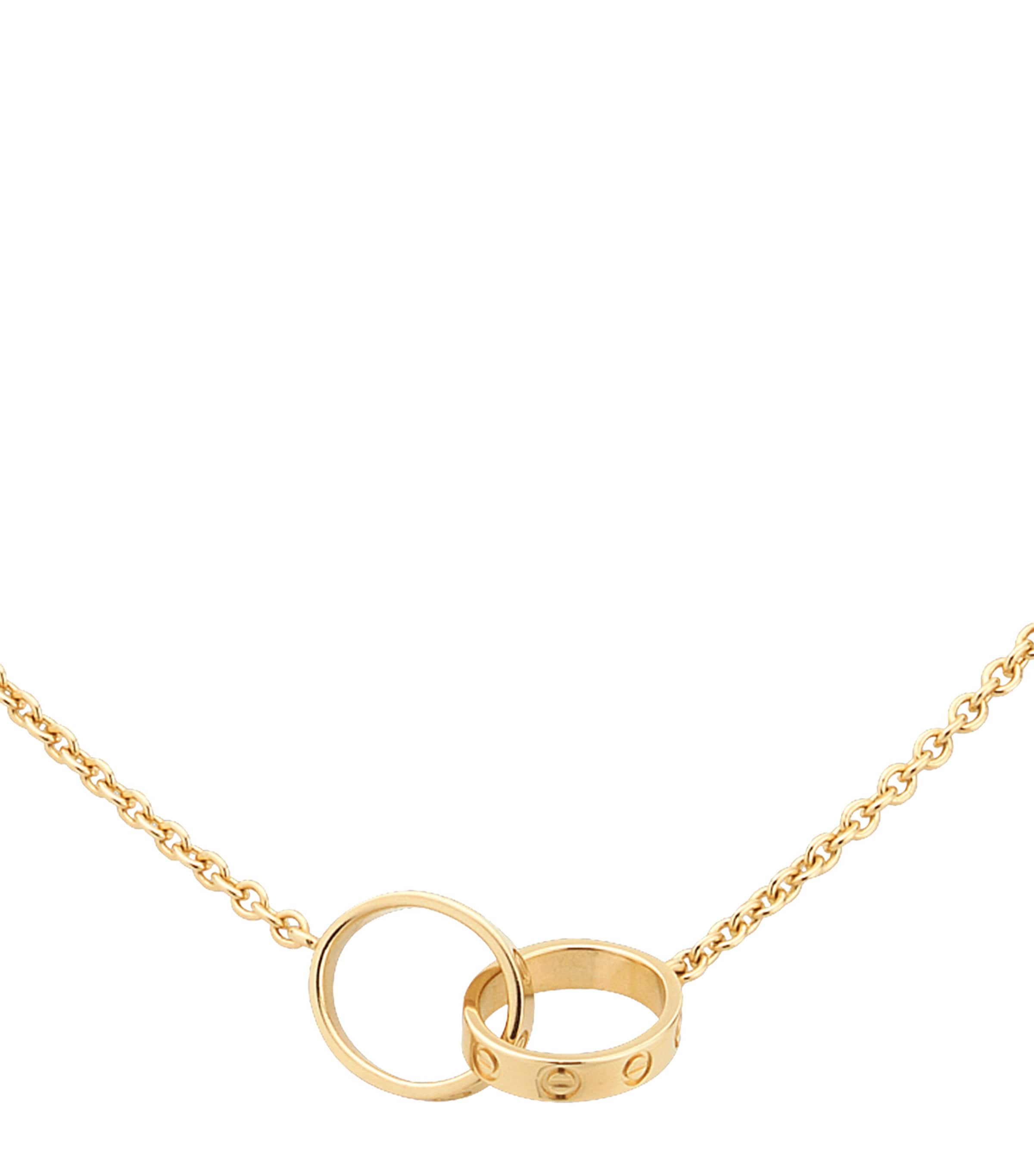 Yellow Gold LOVE Necklace YELLOW GOLD Image 3