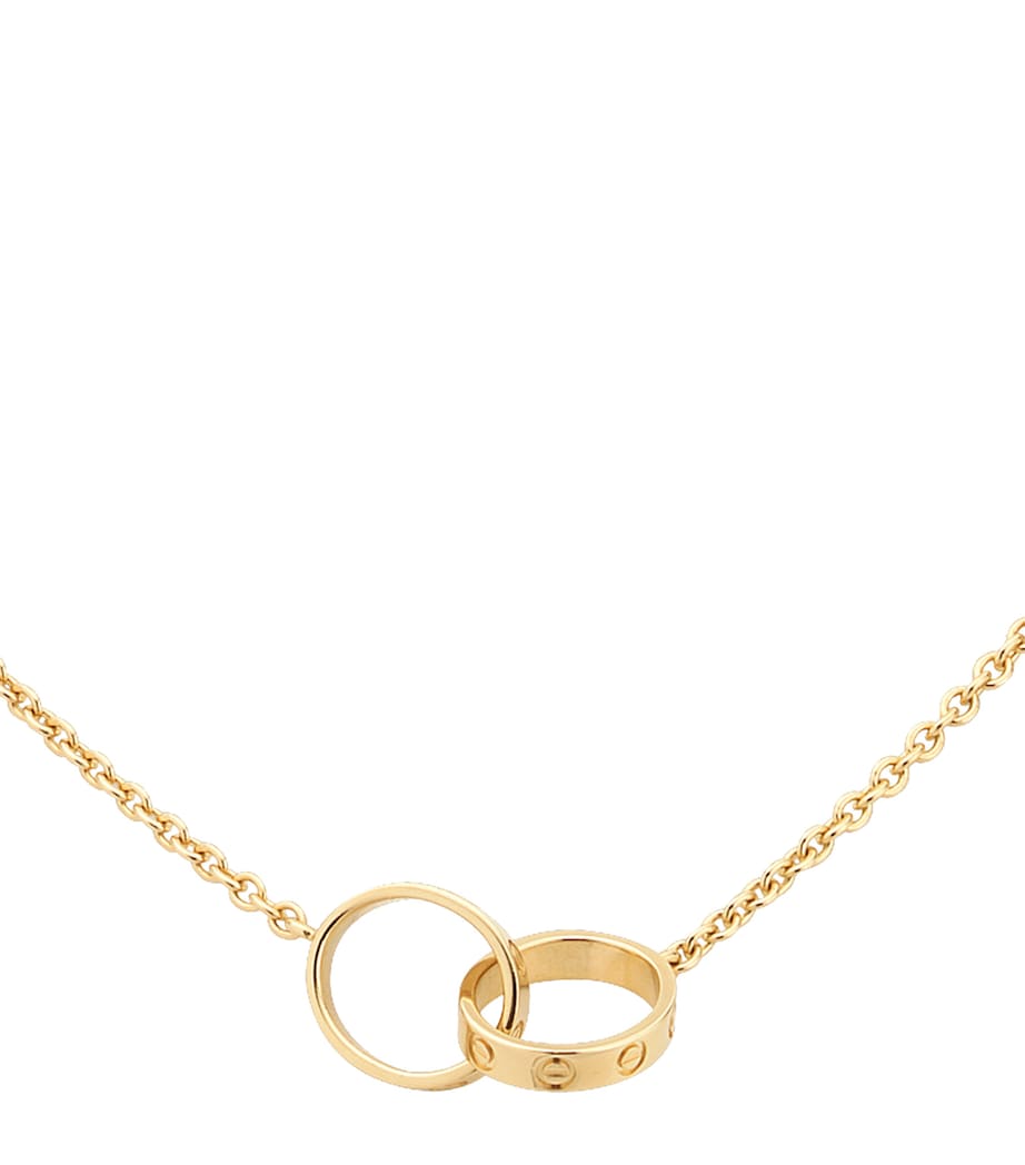 Yellow Gold LOVE Necklace YELLOW GOLD Image 3