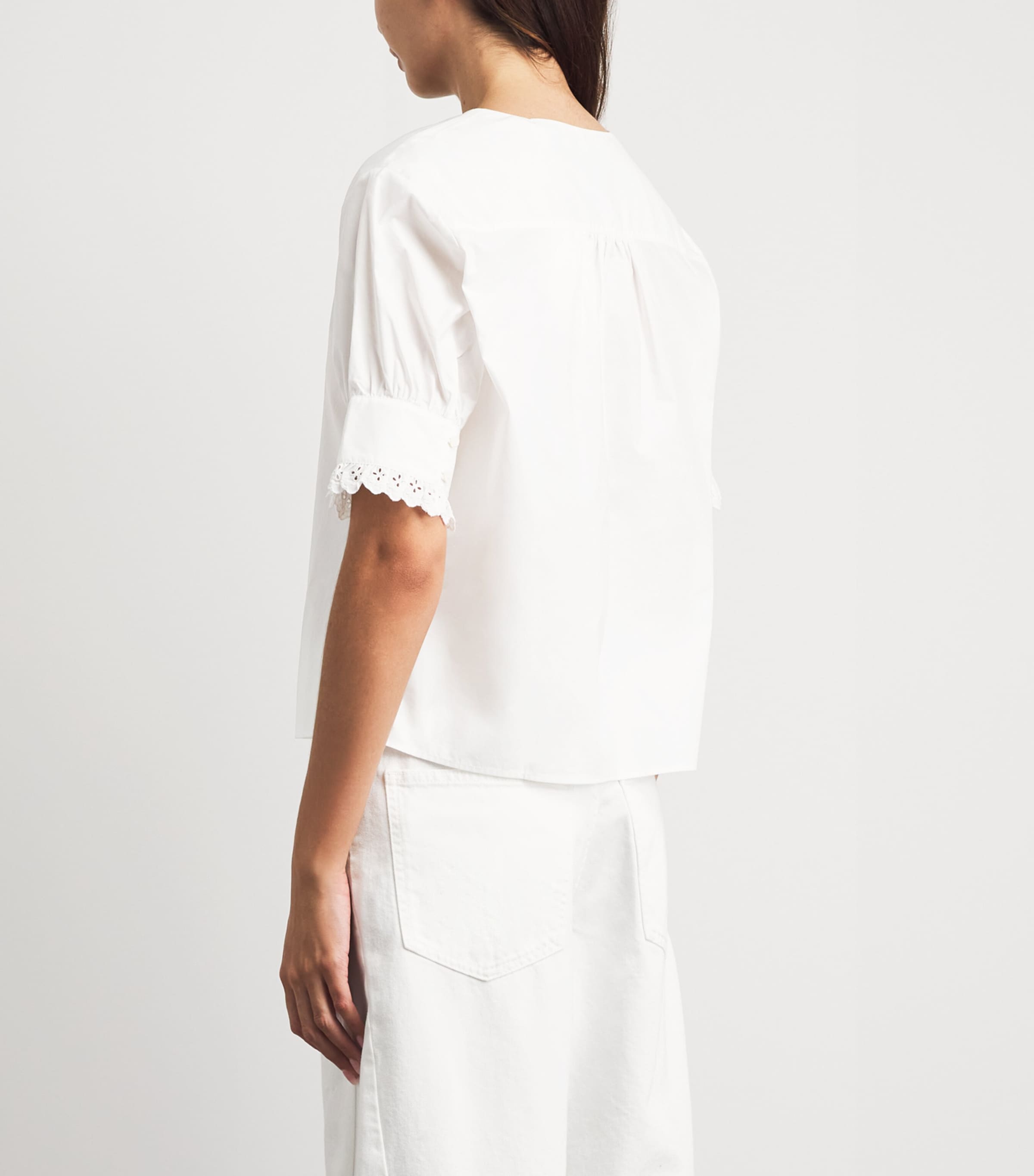 FRAME Womens The Keepsake Blouse White Image 5