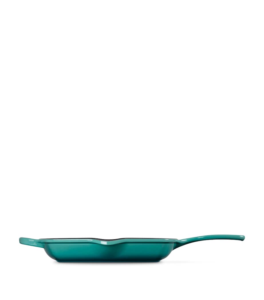 Le Creuset Cast Iron Grillit Pan (26cm) Bleu Riviera Image 5