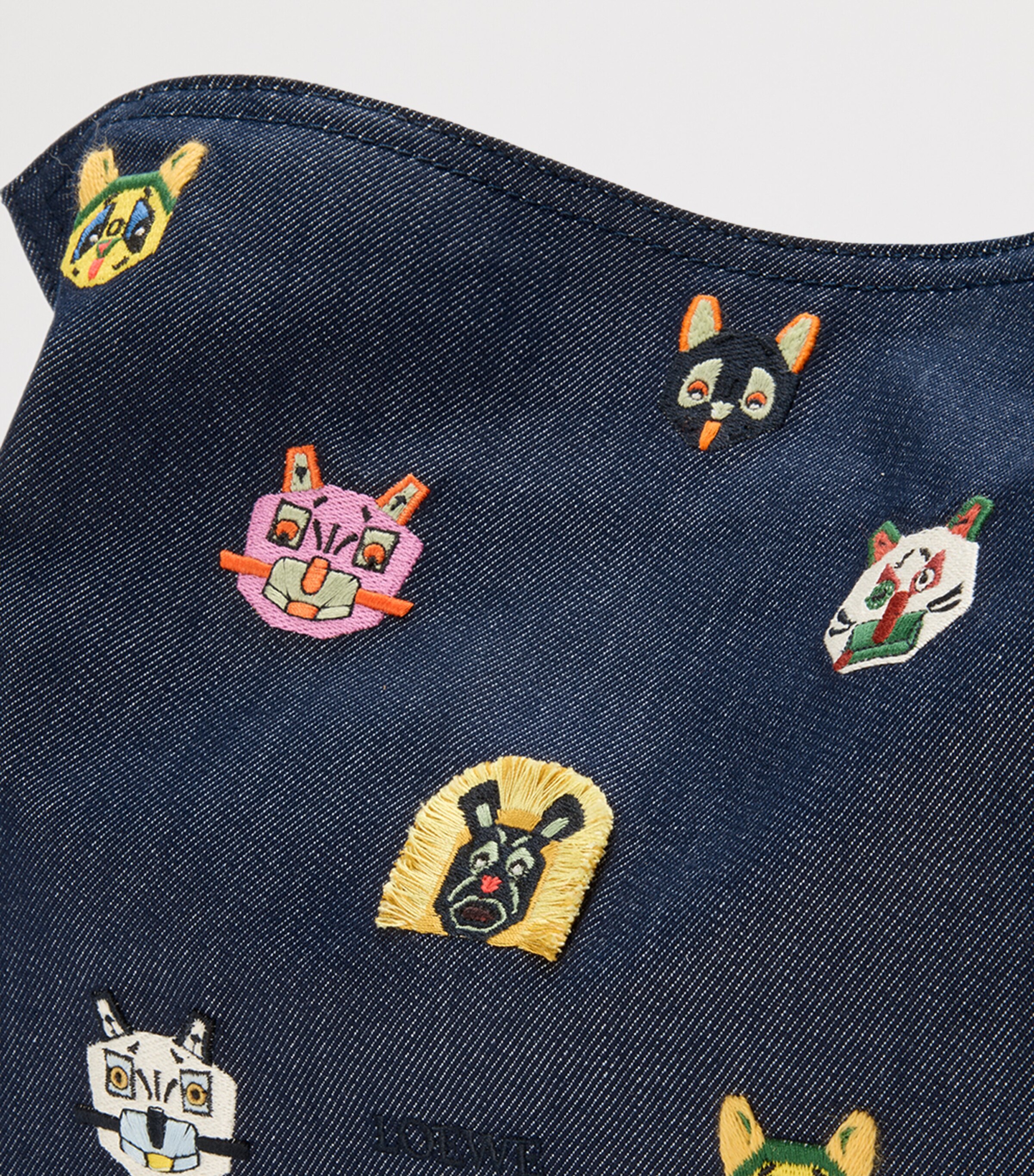 x Louis Wain Medium Denim Flamenco Purse BLUE Image 7