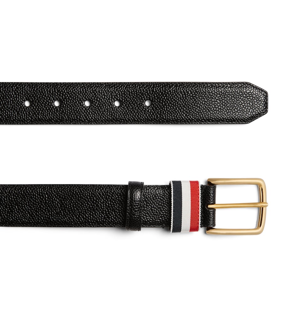 Thom Browne Leather Tricolour Belt Black Image 3