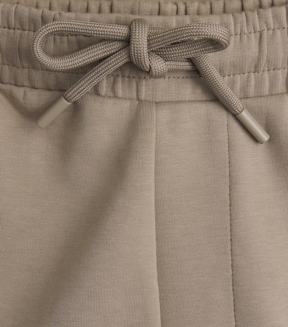 BOSS Mens Stretch-Cotton Logo Sweatpants Pastel Green Image 6