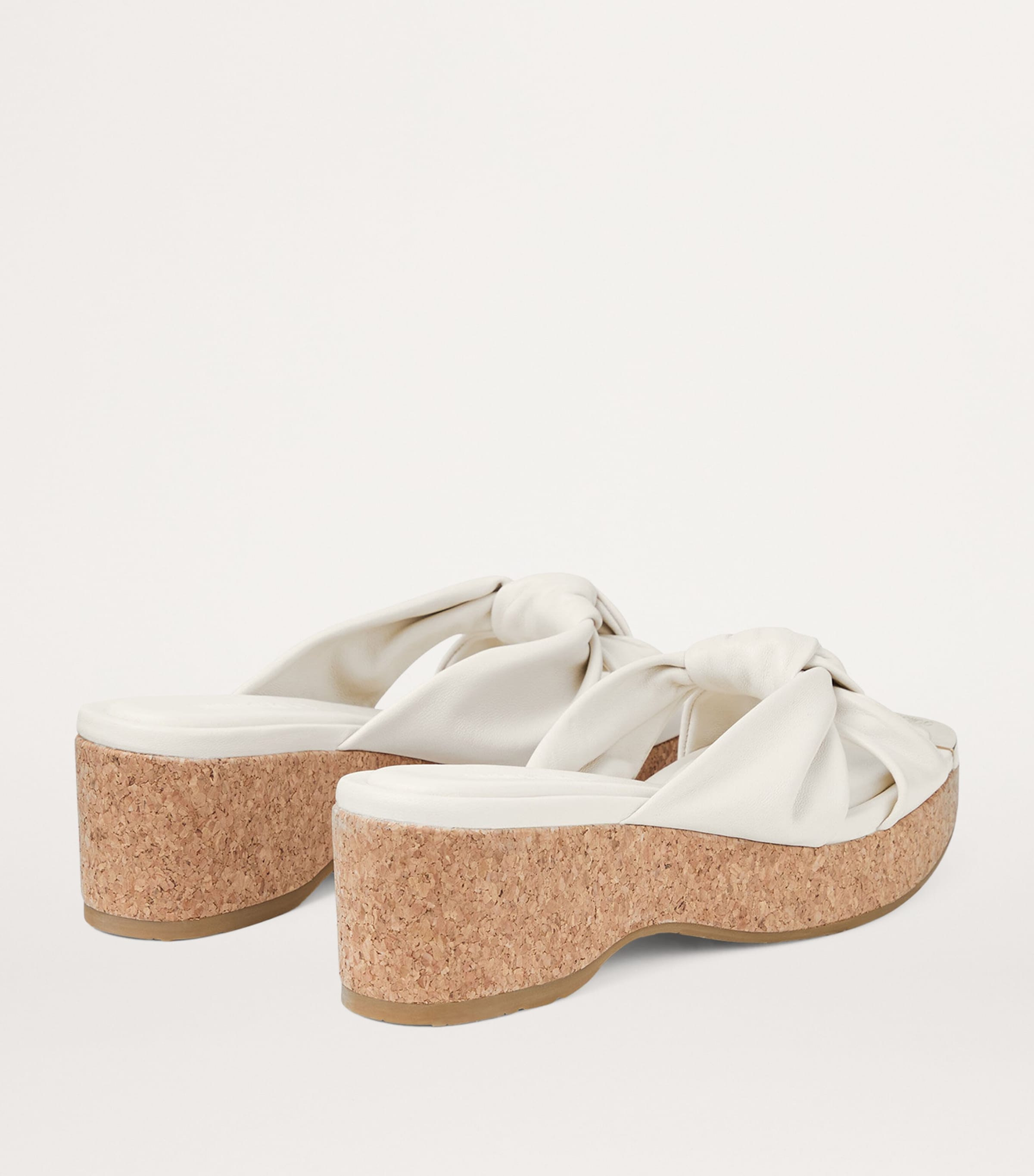 Jimmy Choo Avenue 50 Leather Mules Latte Image 3
