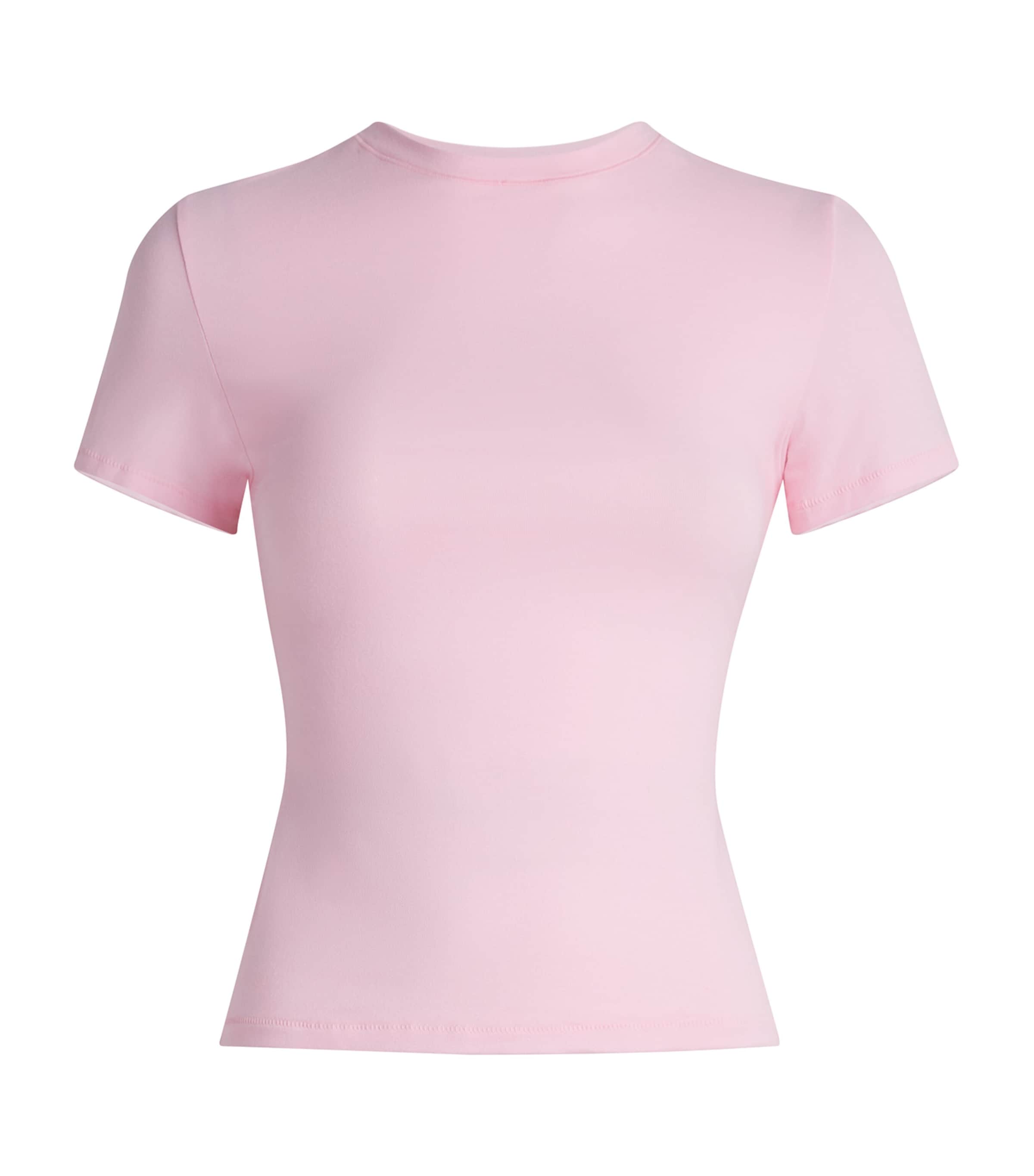 Skims Womens Cotton Jersey T-Shirt Cherry Blossom Image 1