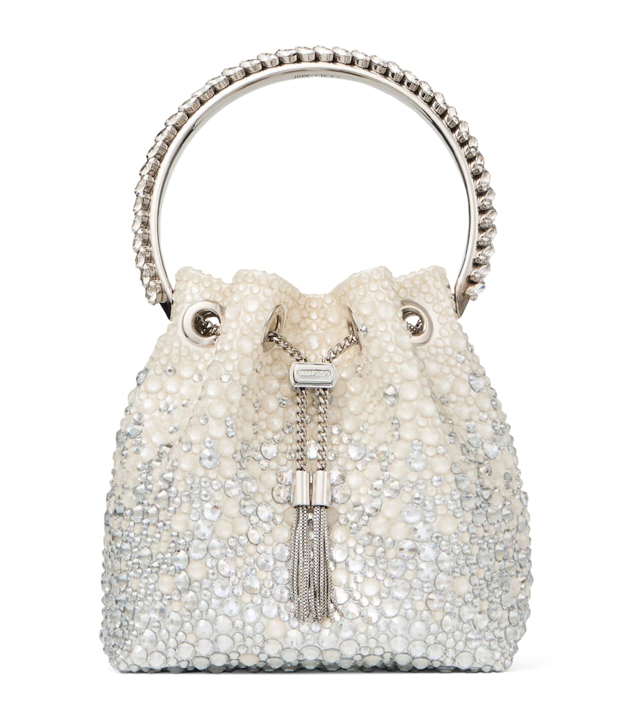 Bon Bon Embellished Top-Handle Bag IVORY/CRYSTAL Image 1
