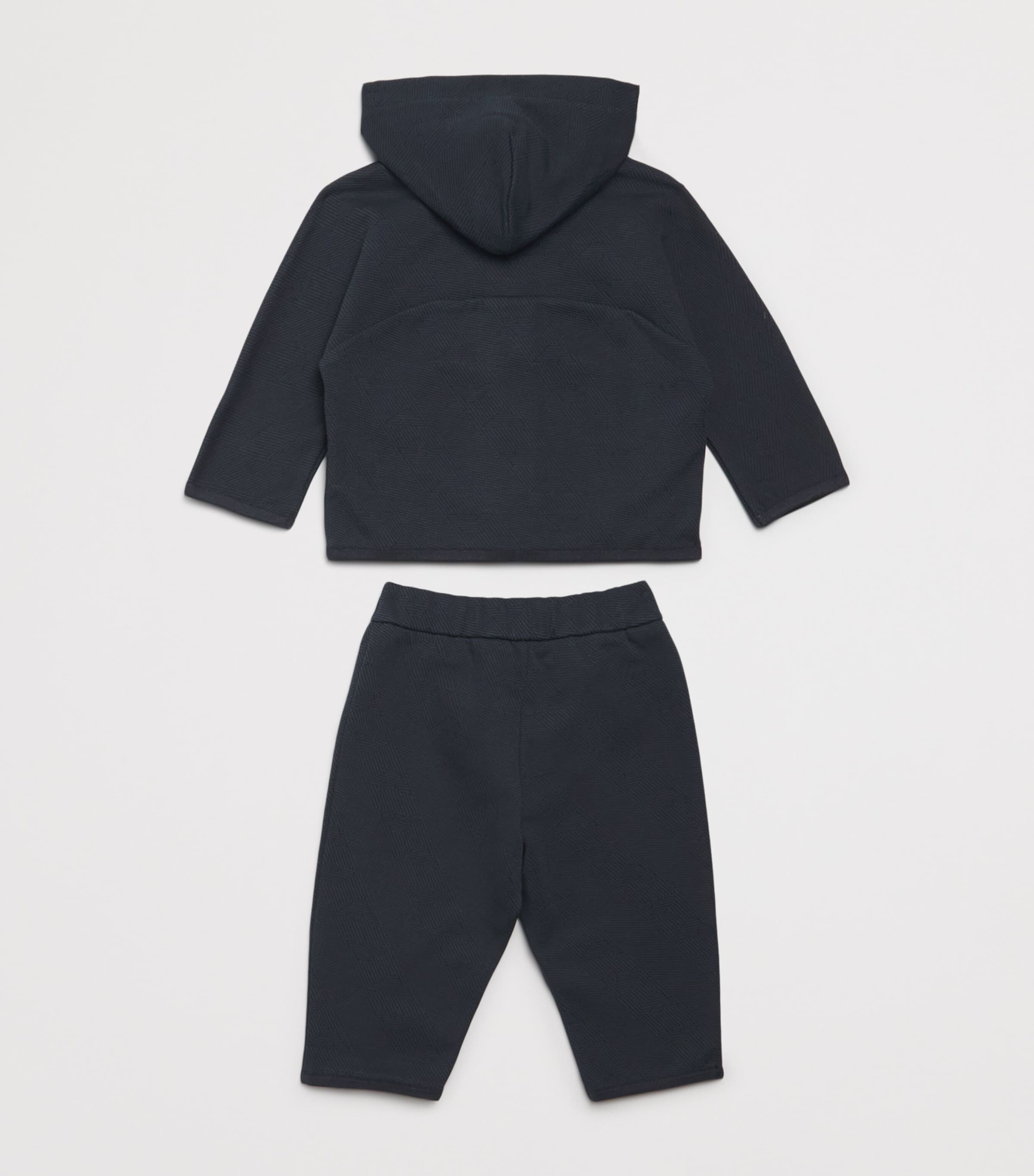 Logo Hoodie and Sweatpants Set (6-36 Months) ICONICO 0920 BLU NAV Image 2