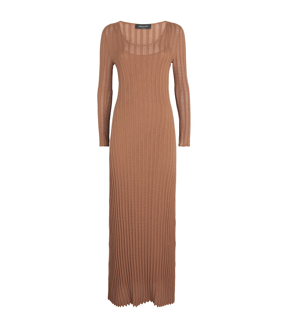 Fabiana Filippi Womens Cotton Knit Maxi Dress Vimini Image 1