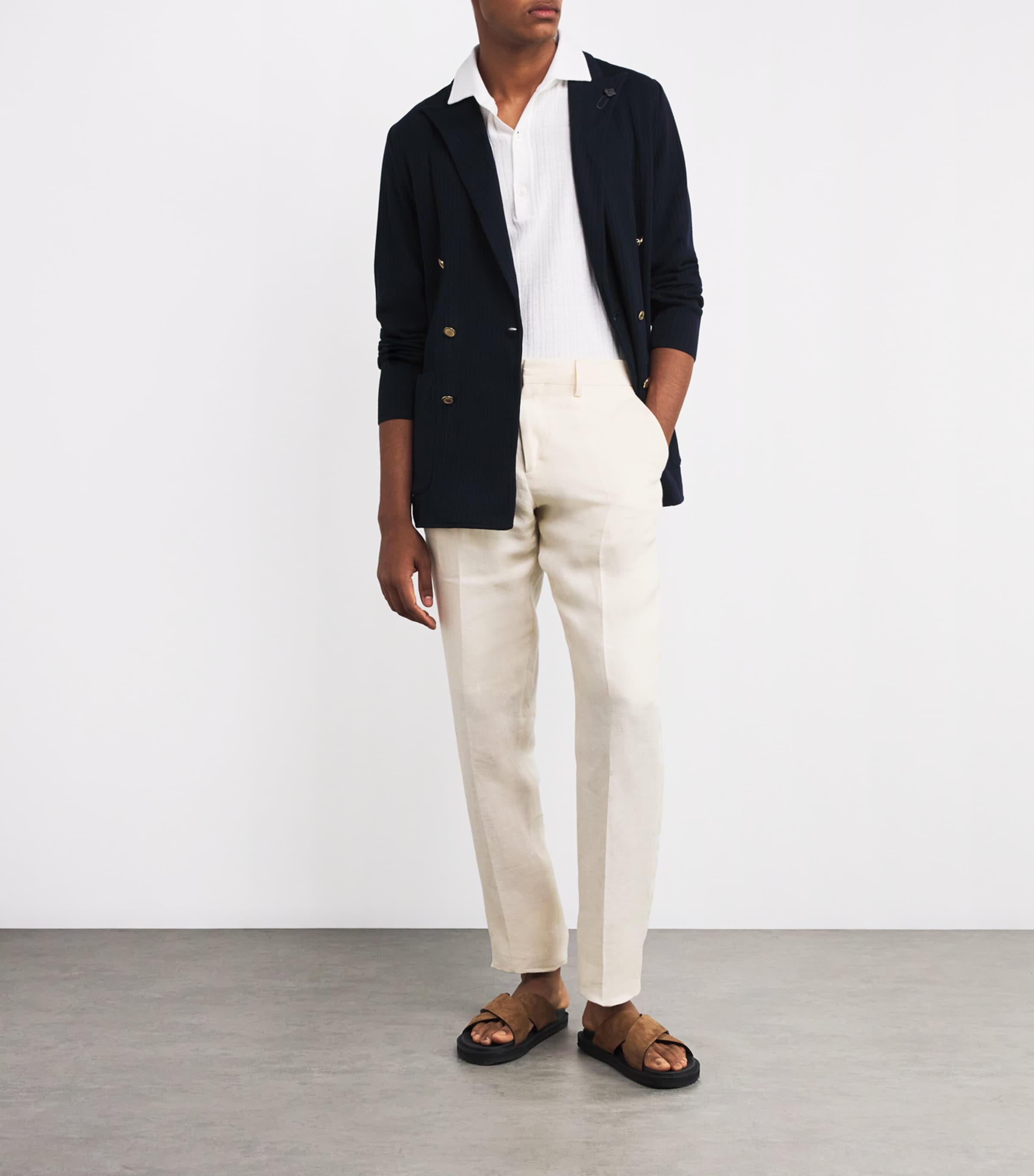 Cotton Double-Breasted Blazer 850 Image 2