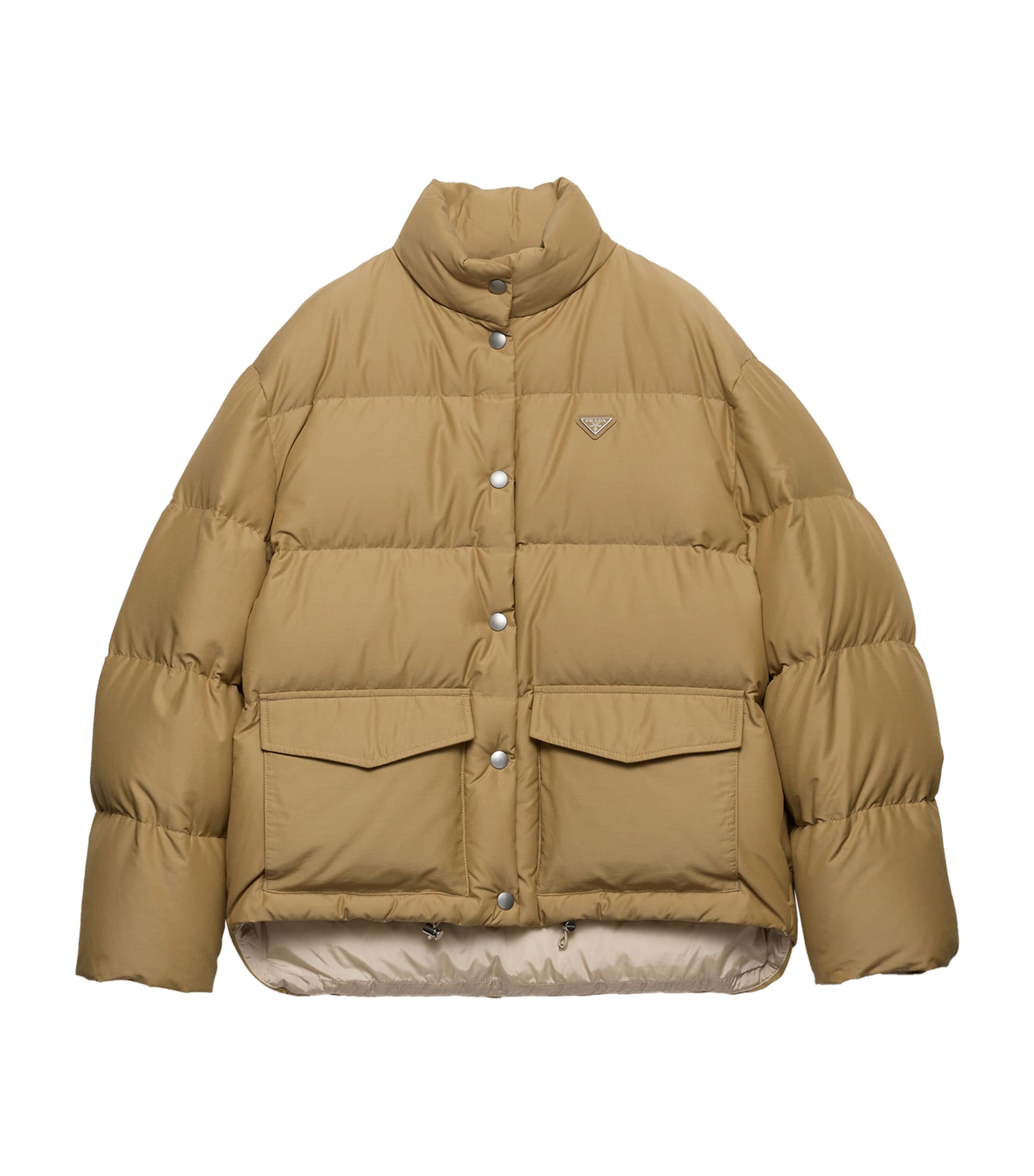 Prada Brown Down-Filled Technical Puffer Jacket | Harrods UK