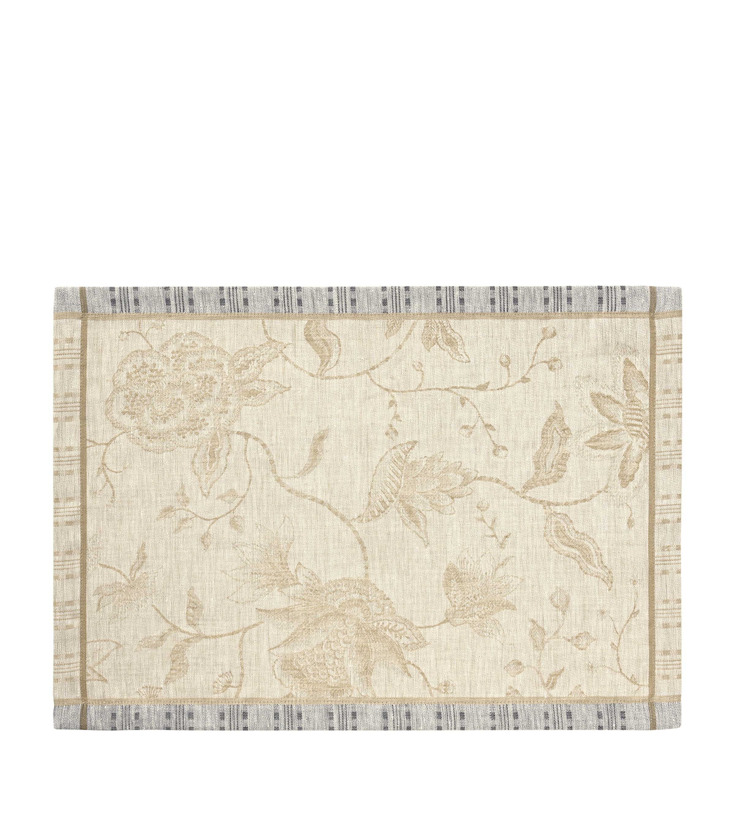 Le Jacquard Français Linen Été Indien Placemat (50cm x 36cm) Beige Image 1