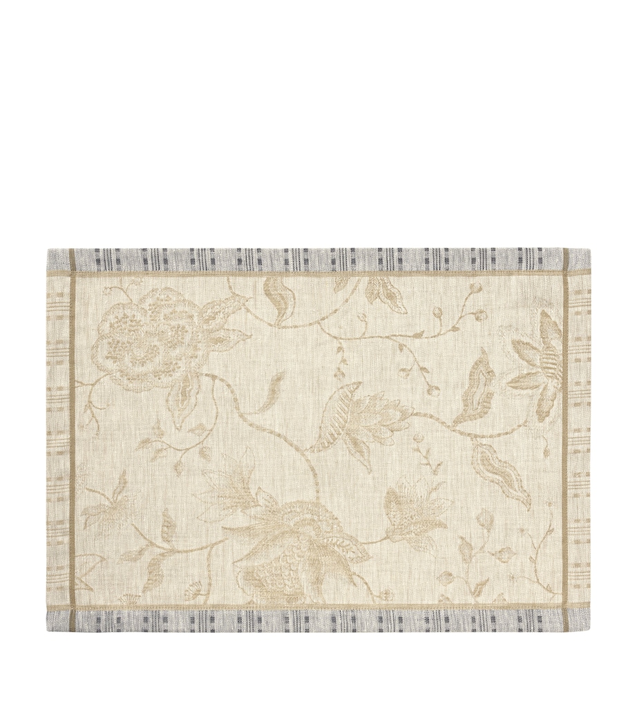 Le Jacquard Français Linen Été Indien Placemat (50cm x 36cm) Beige Image 1