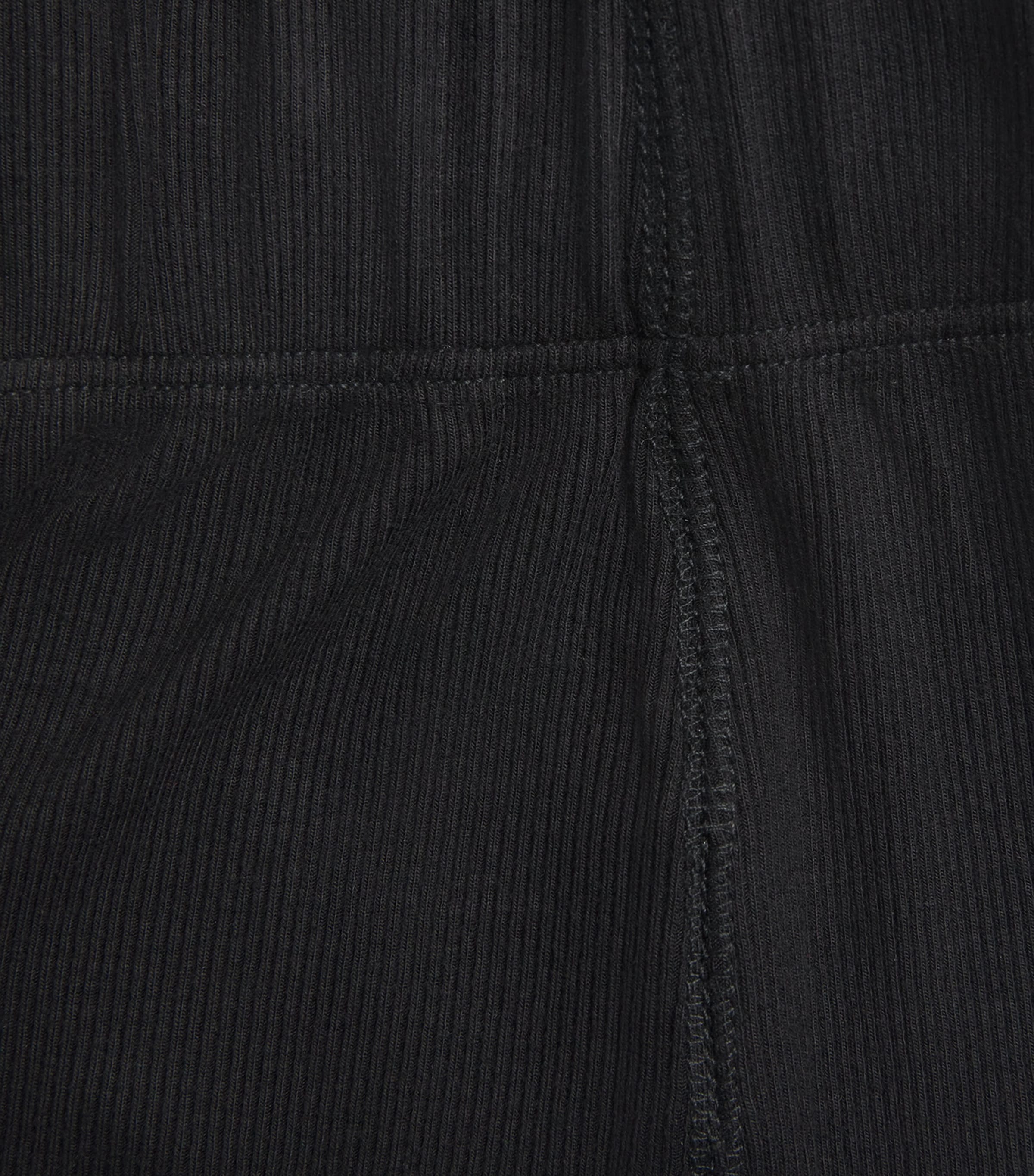 ÉTERNE Womens Cotton-Modal Ribbed Sweatpants Black Image 6