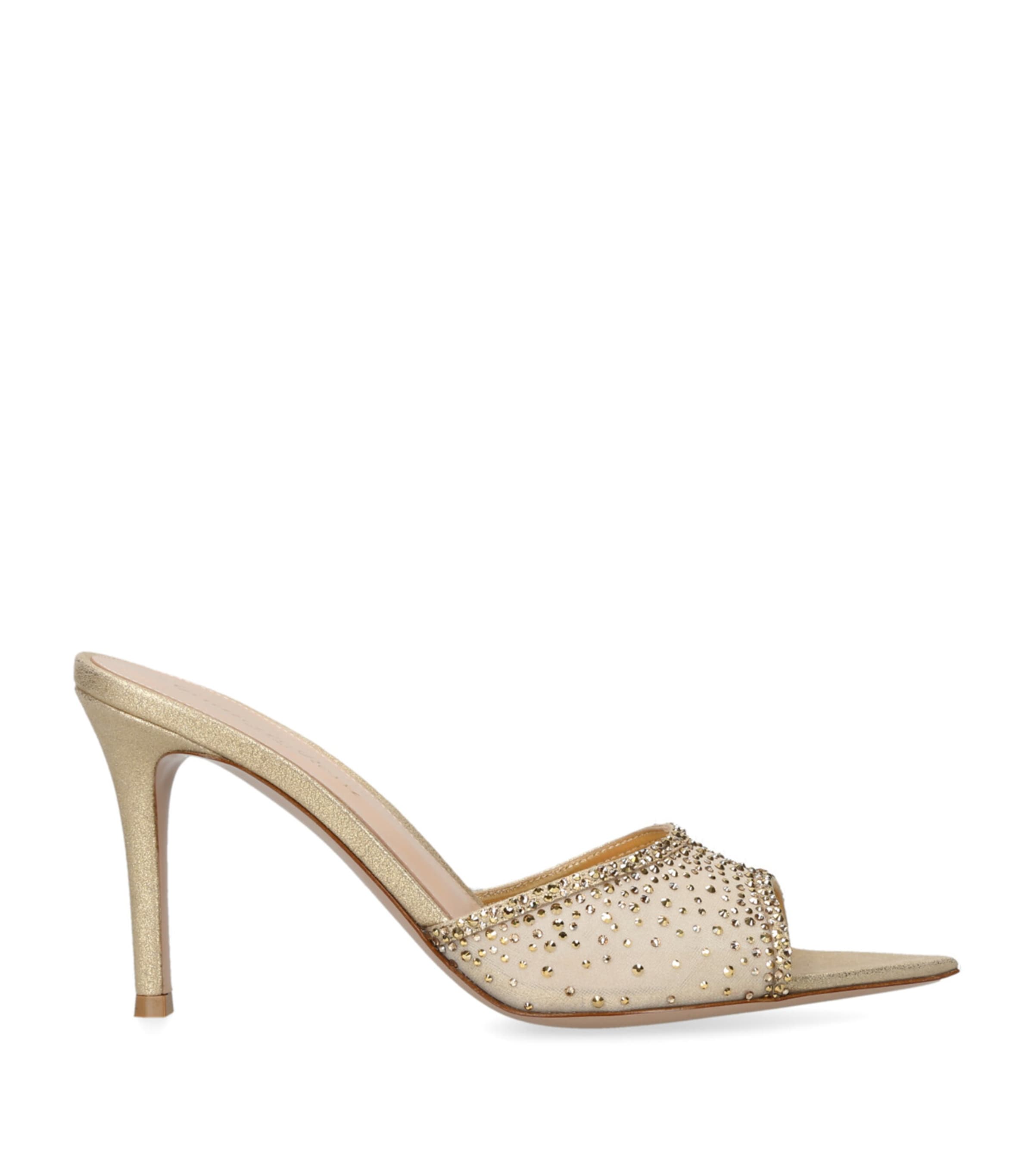 【★日本未入荷★】Gianvito Rossi ☆ RANIA ミュール Gianvito Rossi - Rania Embellished Platform Sandal in Praline