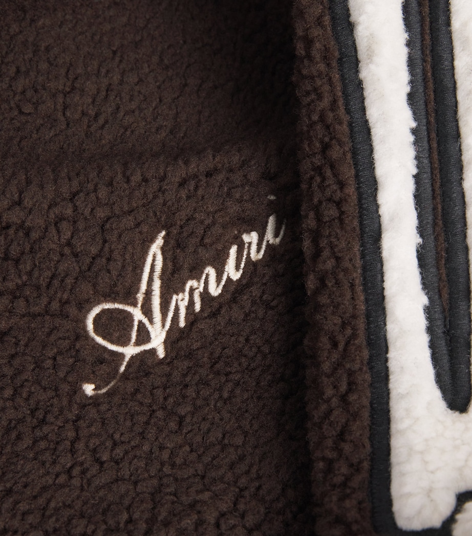 Fleece Bones Hoodie DARK BROWN Image 5