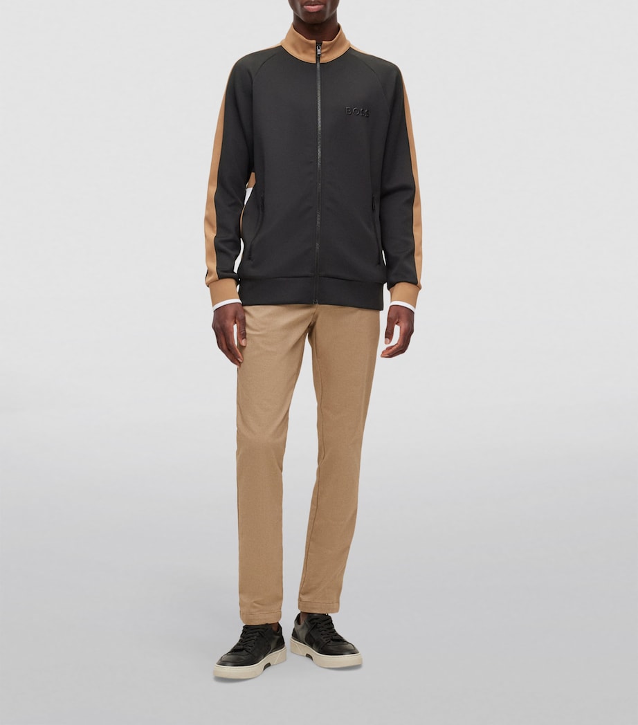 Colour-Block Zip-Up Sweatshirt 001 Image 2