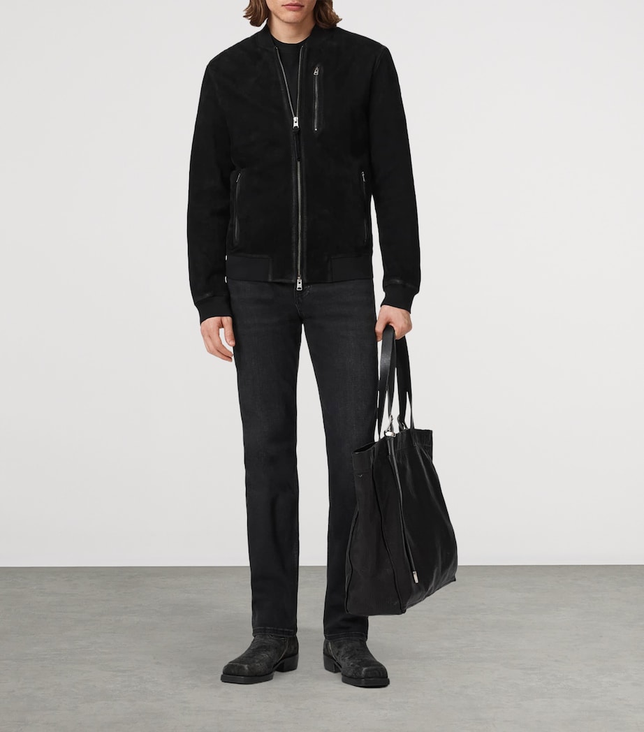 AllSaints Mens Sid Ultra Slim Jeans Washed Black Image 5