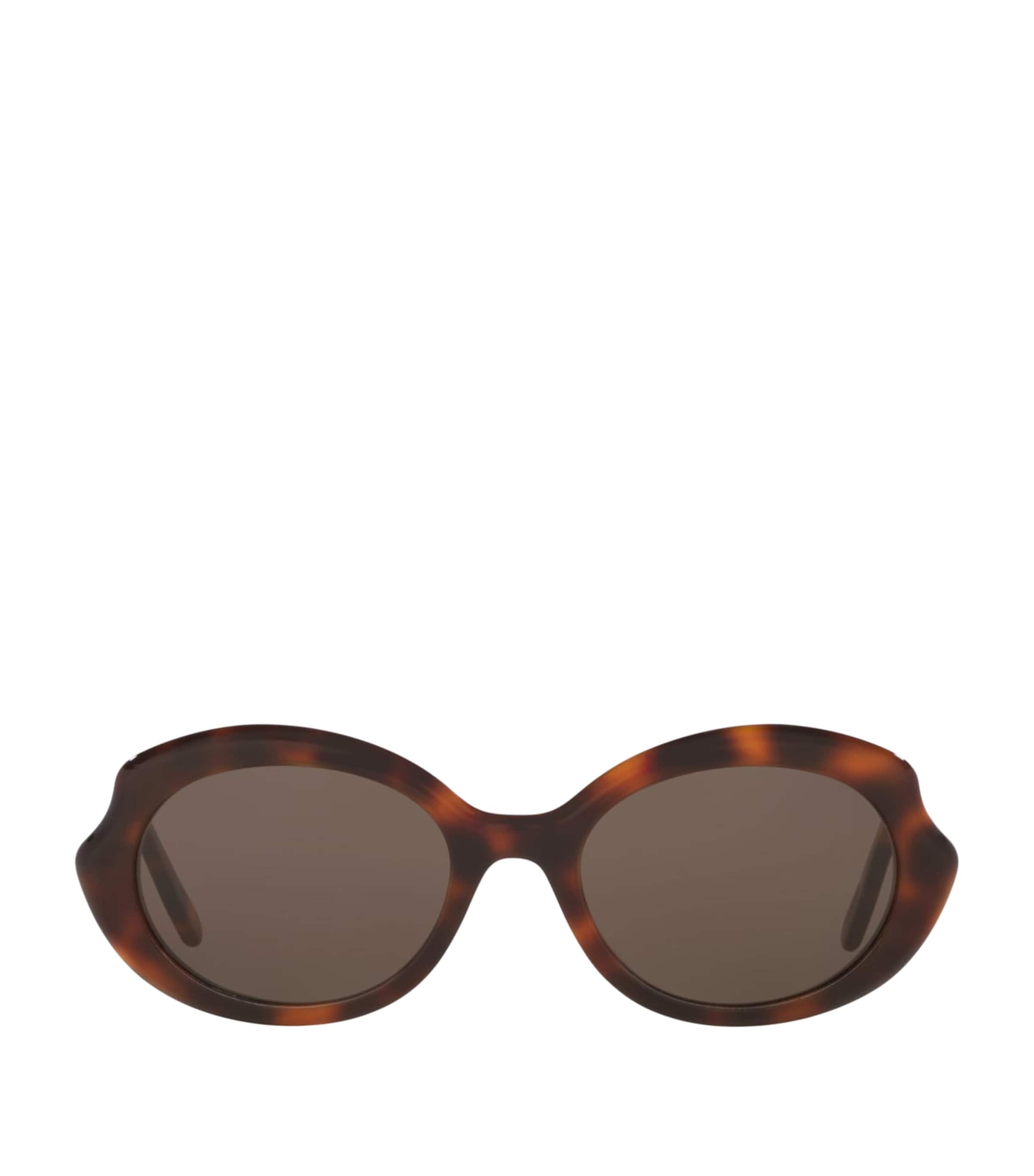 Loewe Mini Oval Sunglasses In Brown