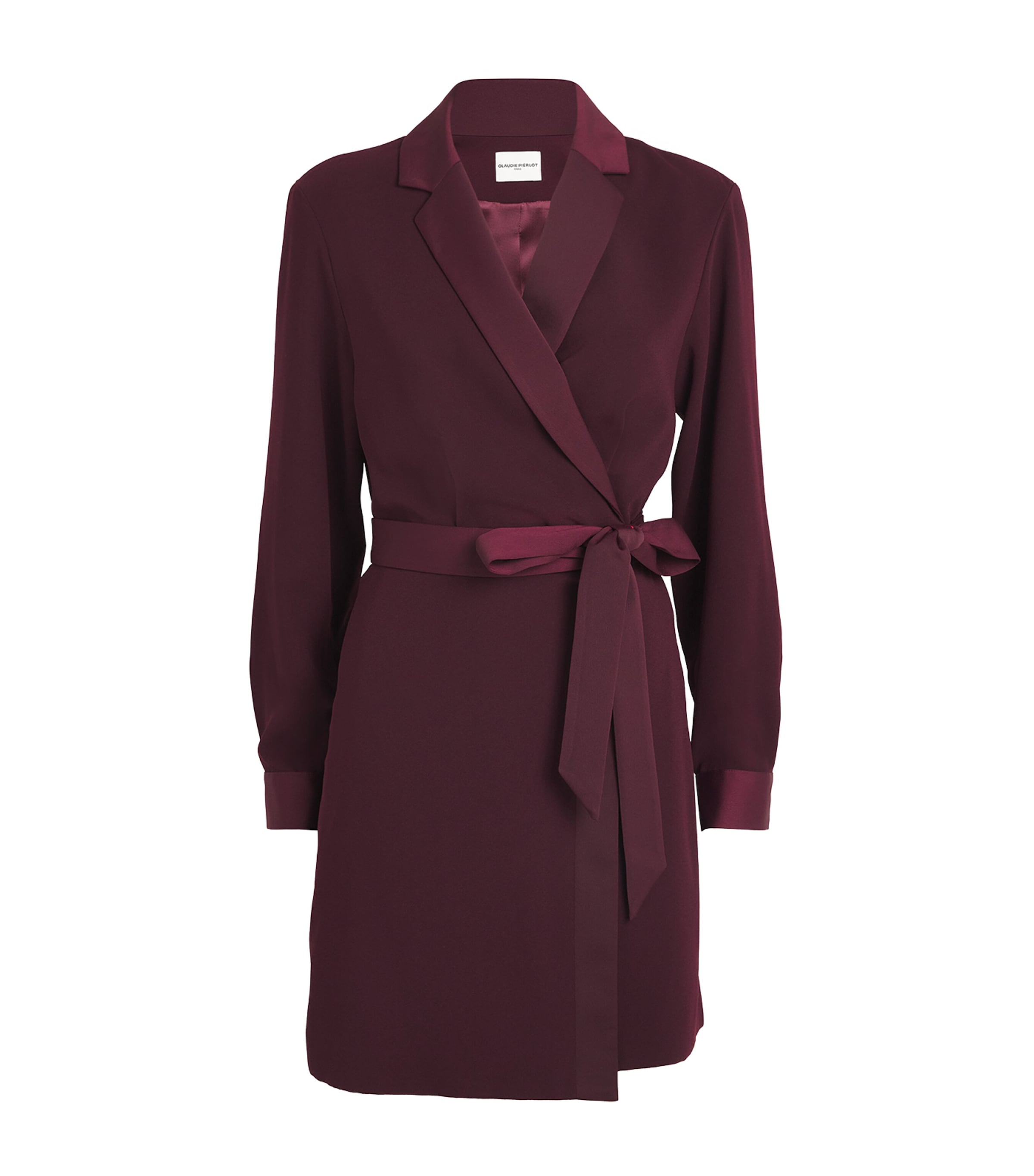 Claudie Pierlot Blazer-style Wrap Dress In Red