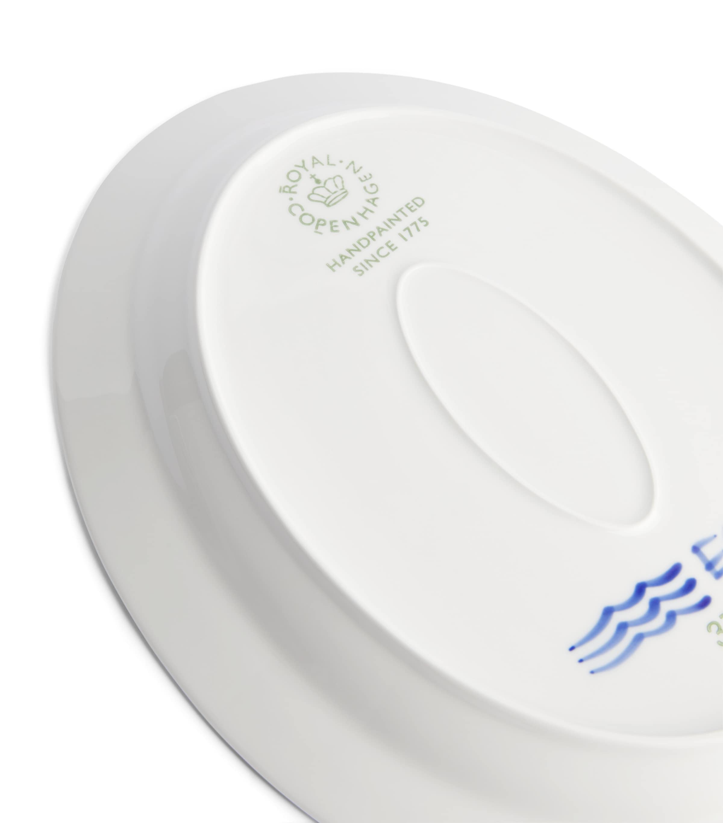 Blue Fluted Mega Oval Dish (36.5cm) BLUE Image 2