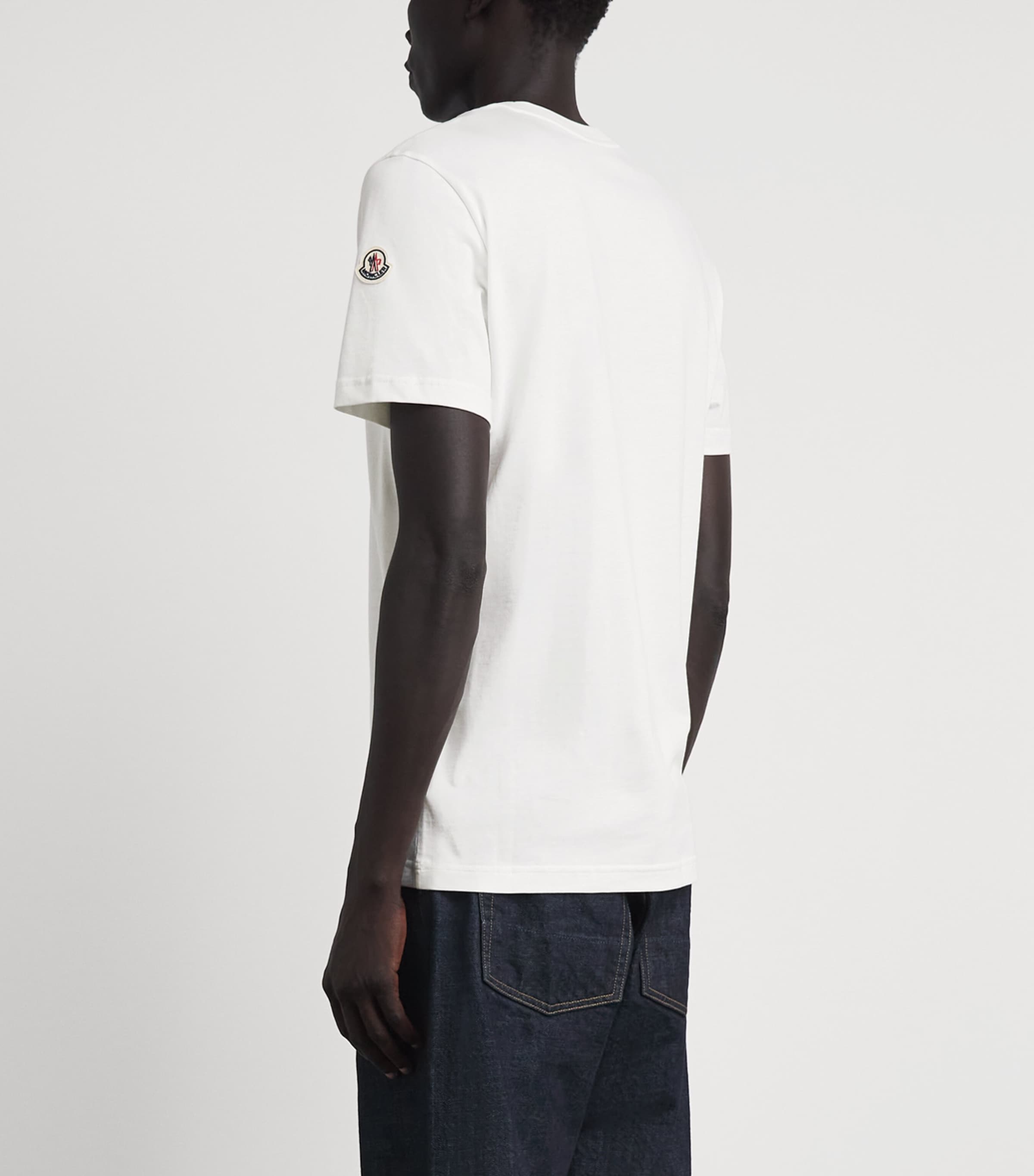 Moncler Mens Cotton Logo T-Shirt Image 5