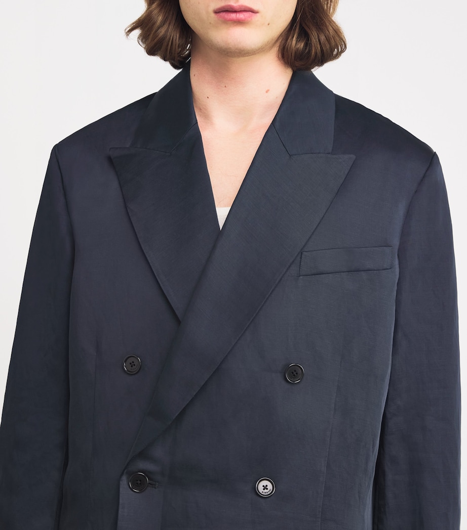 Double-Breasted Blazer BLACK Image 6