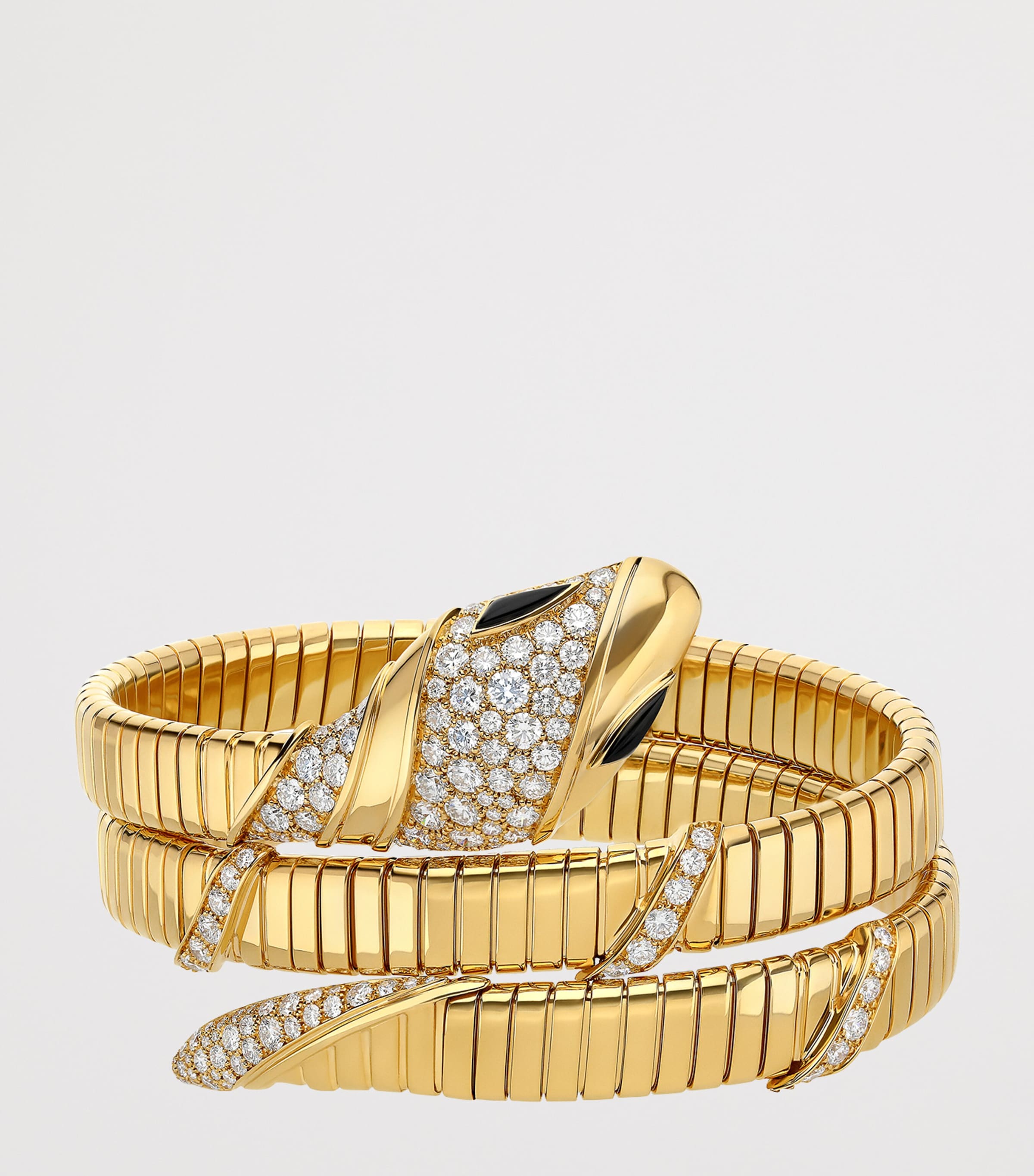 Yellow Gold and Diamond Serpenti Tubogas Bracelet YELLOW GOLD Image 2