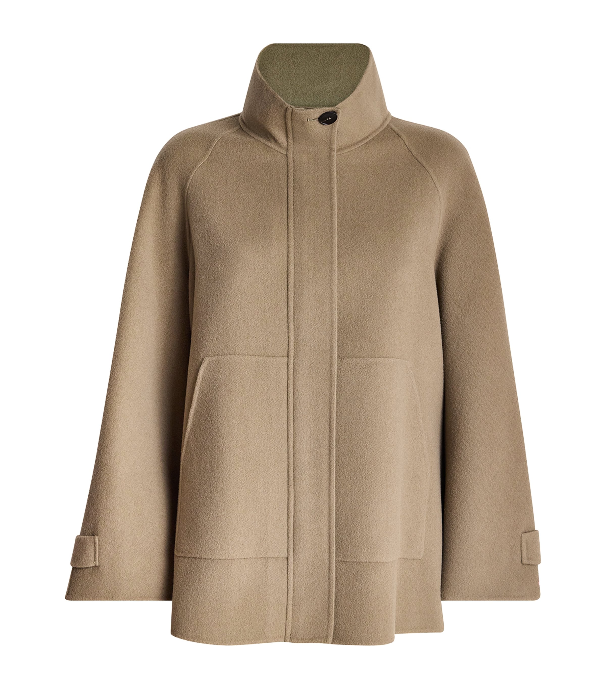 Max & Co Virgin Wool Coat In Green
