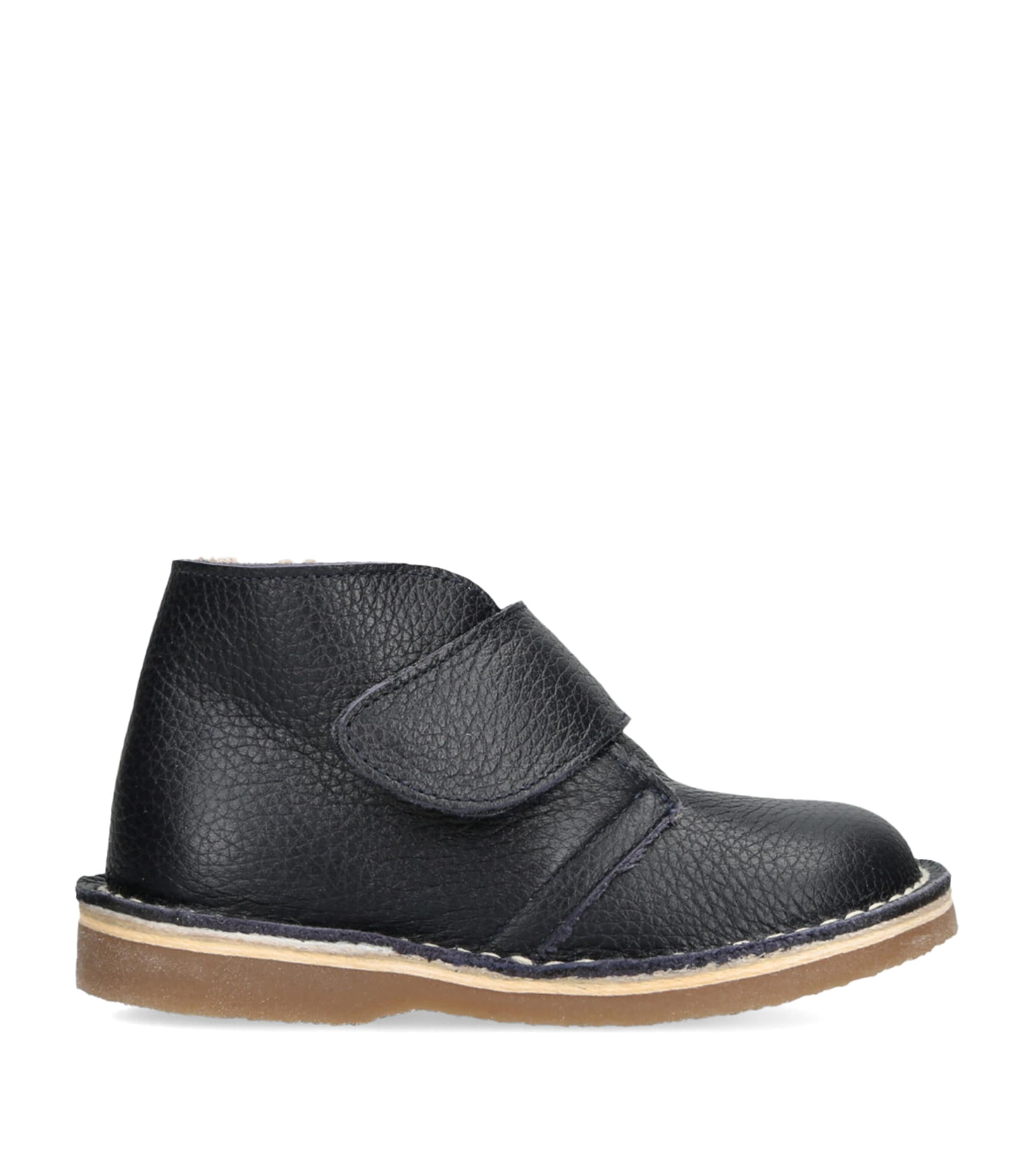 Papouelli Leather Billi Boots In Black