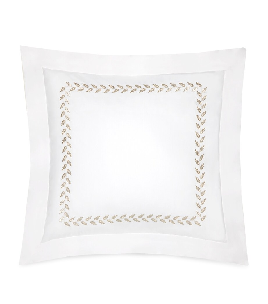 Federico Square Pillowcase (65cm x 65cm) WHT/ANTIQUE SVR Image 1
