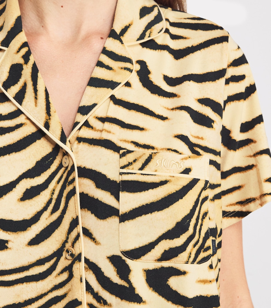 Stretch-Modal Tiger Pyjamas BRONZE TIGER PRINT Image 4