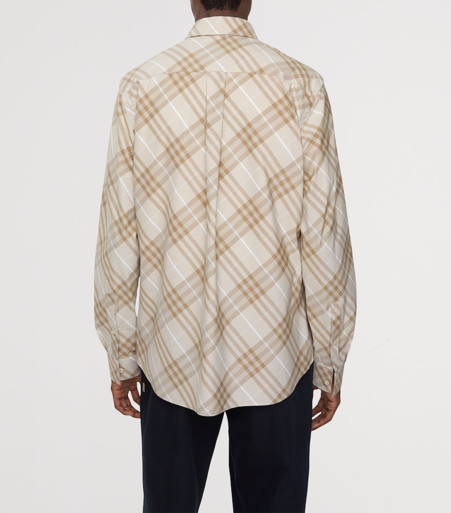 Cotton Check Shirt STONE GREY IP CHECK Image 3