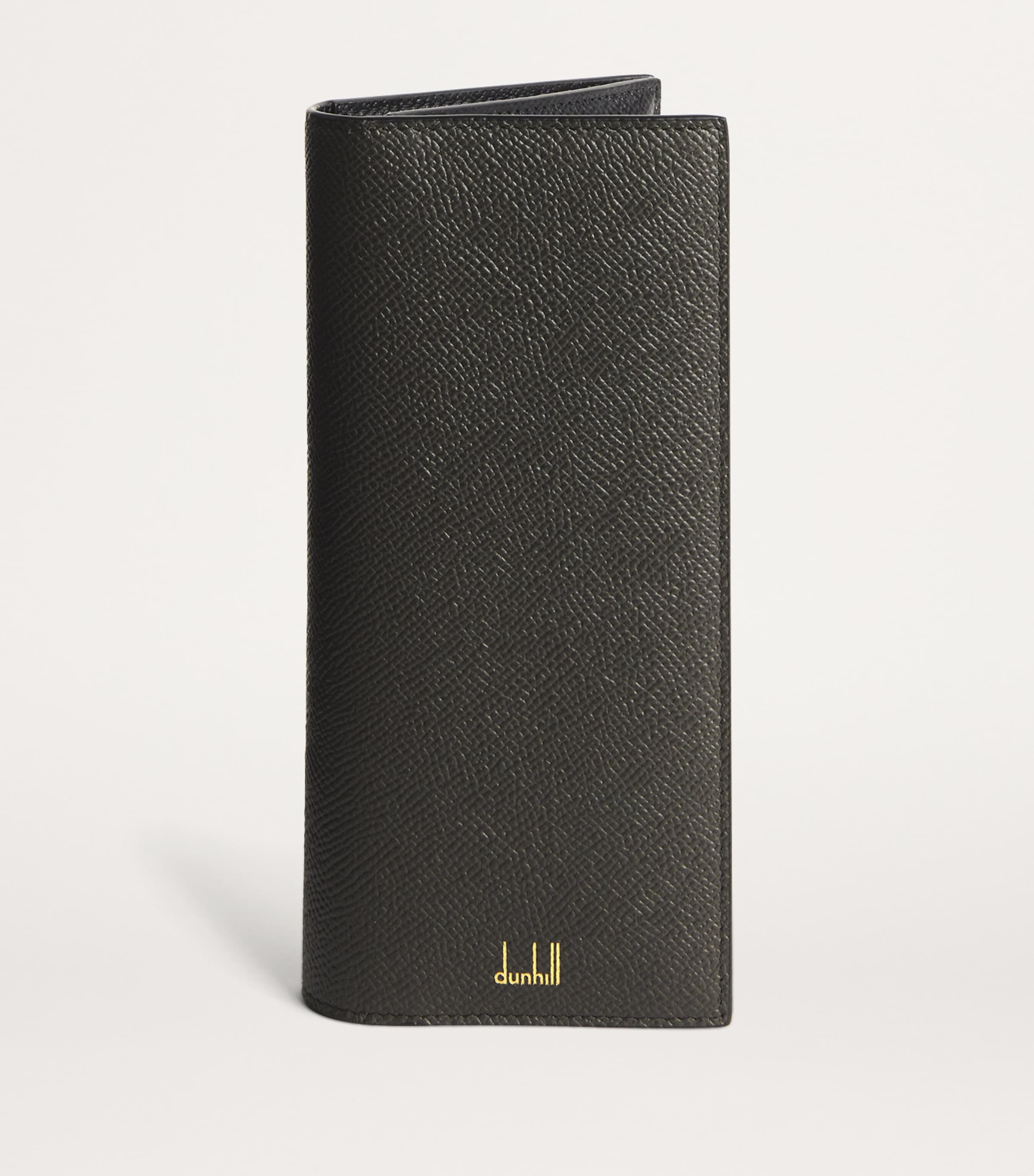 Shop Dunhill Calf Leather Cadogan Wallet In Grey