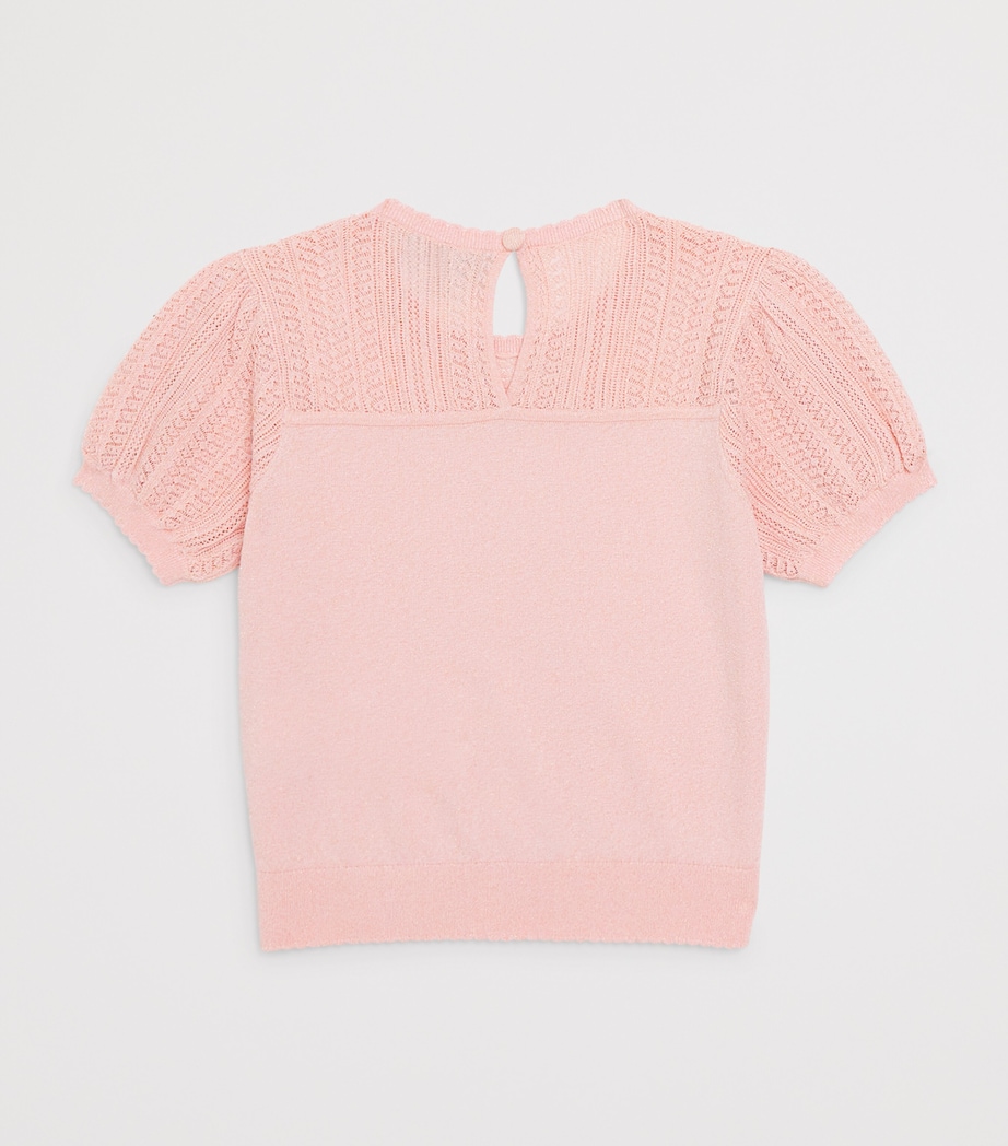 Emporio Armani Kids Two-Tone Top (4-14 Years) Peachskin Image 2